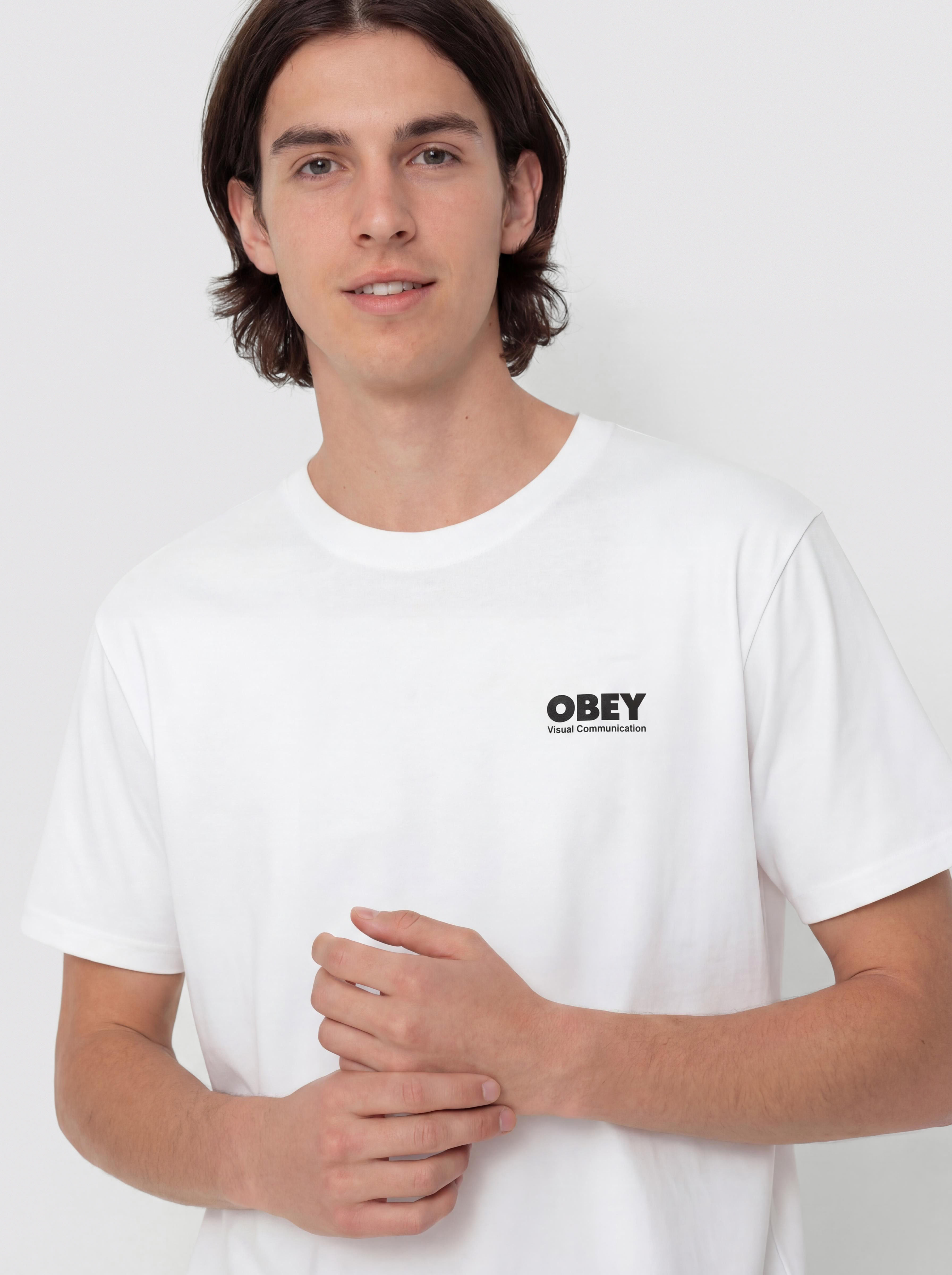 Tricou OBEY Global Systems (white)
