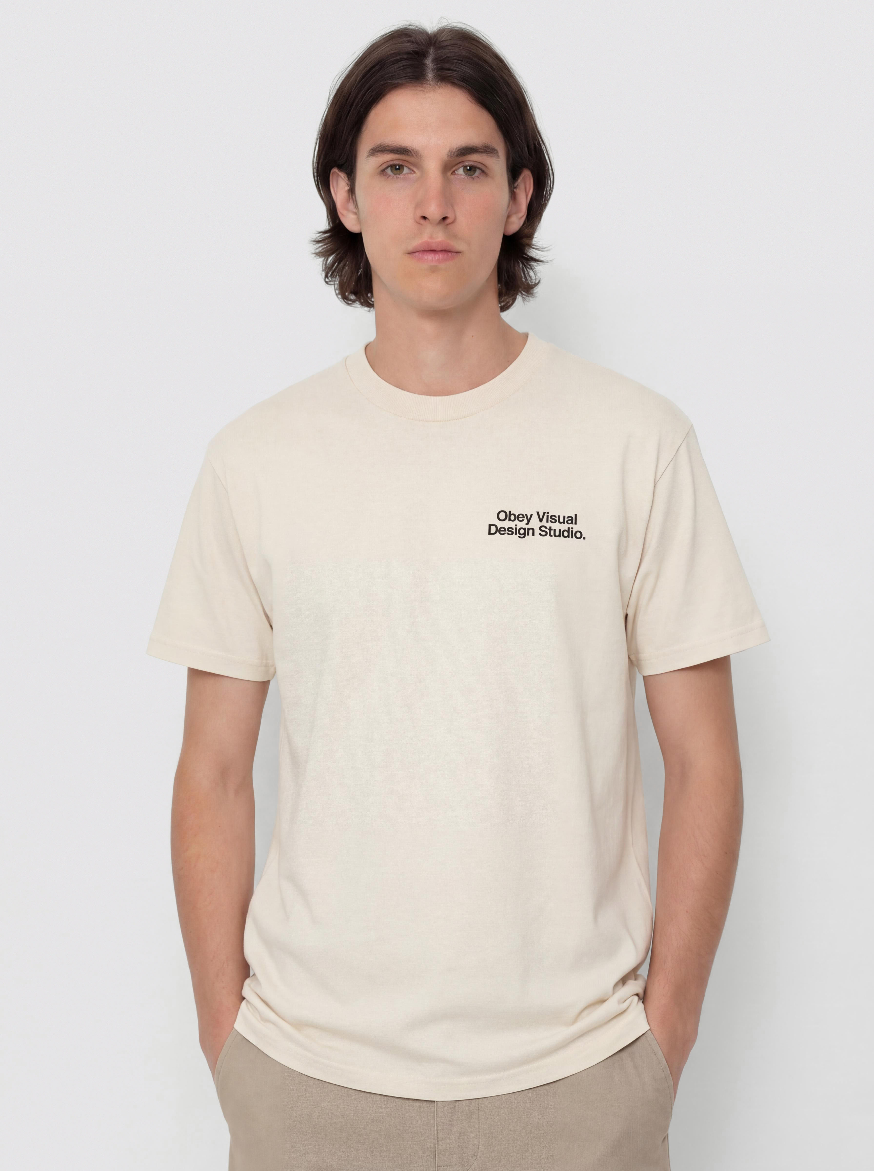 Tricou OBEY Visual Design Studio (cream)