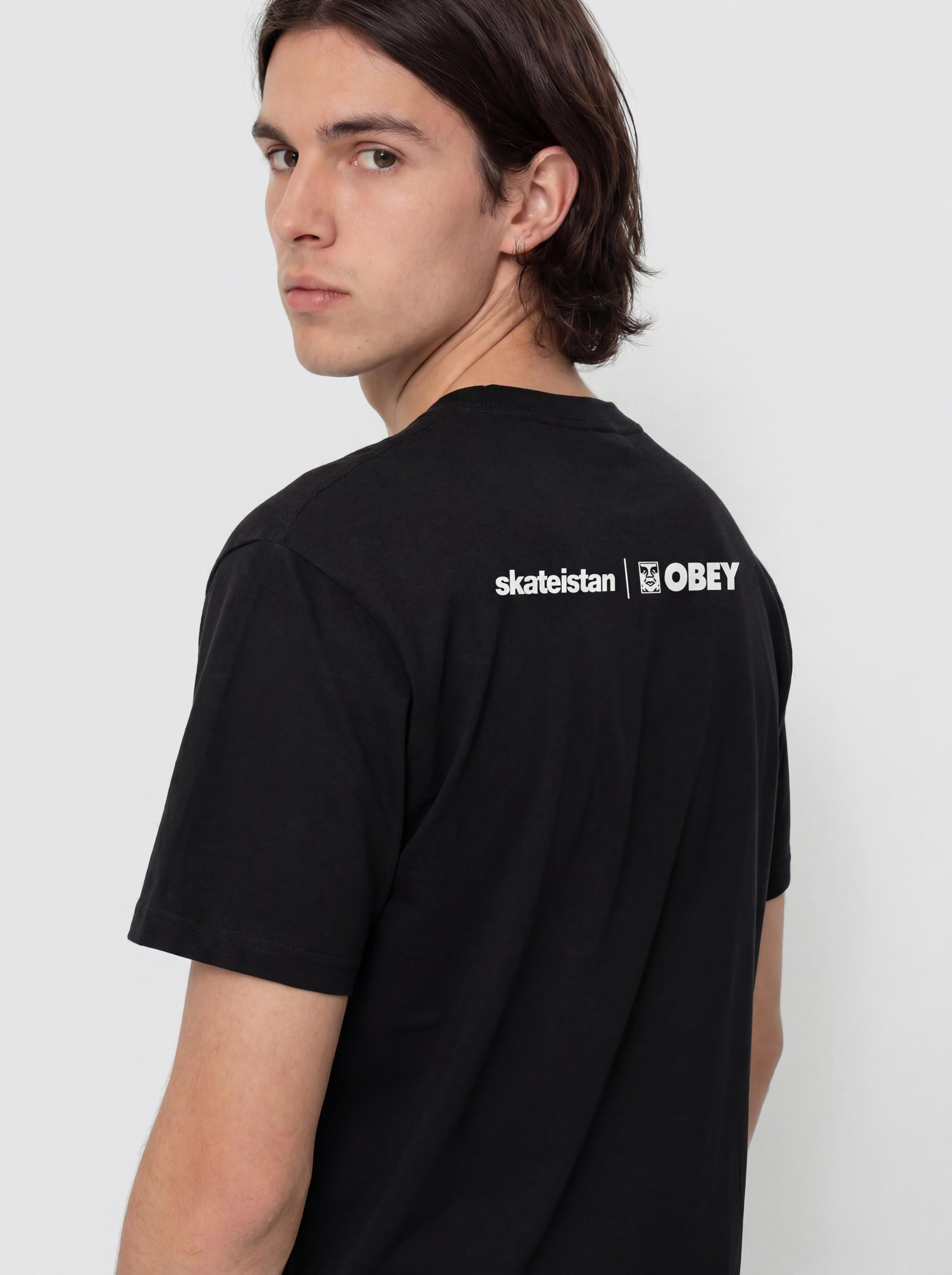 Tricou OBEY Skateistan (black)