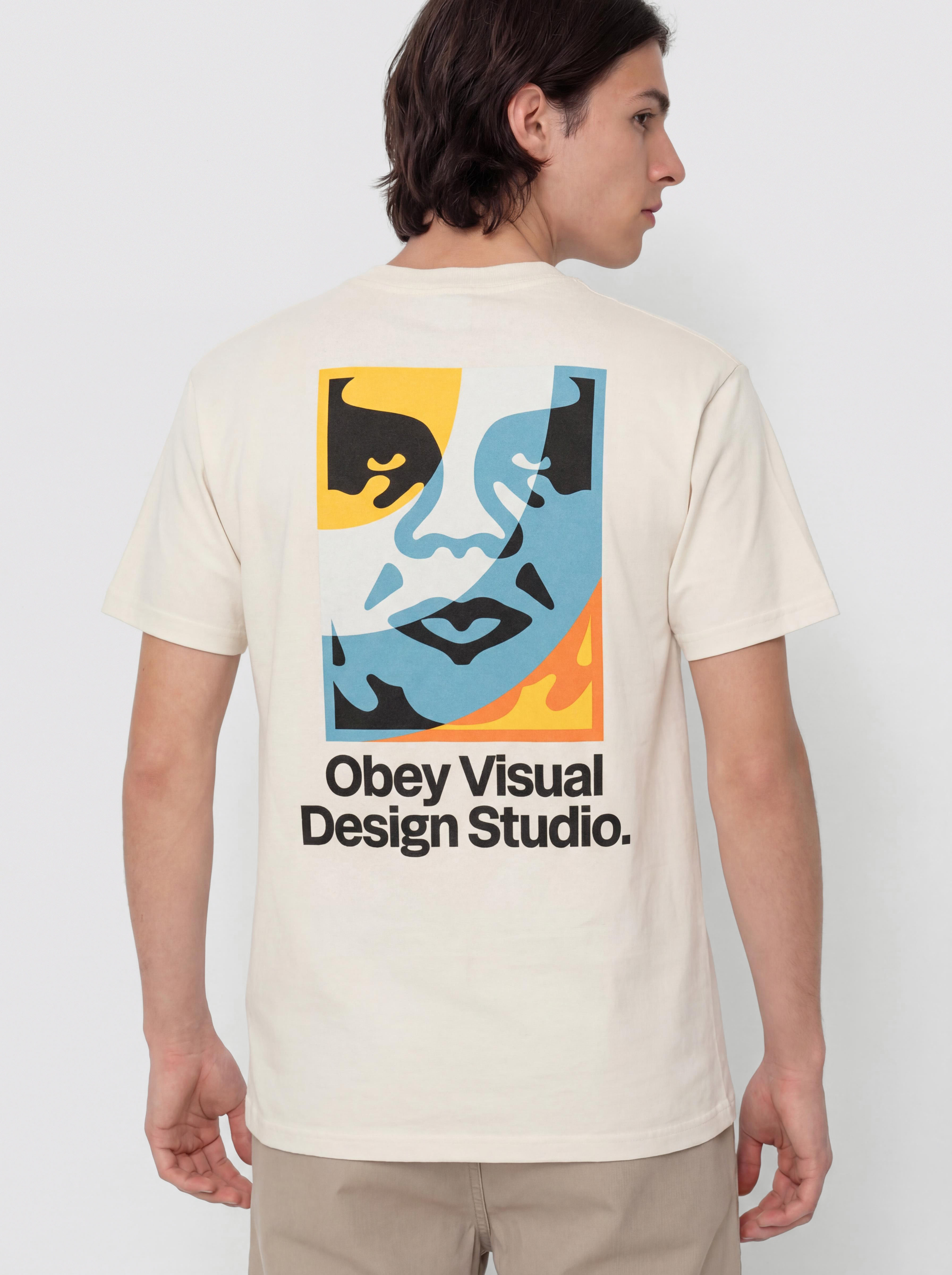 Tricou OBEY Visual Design Studio (cream)