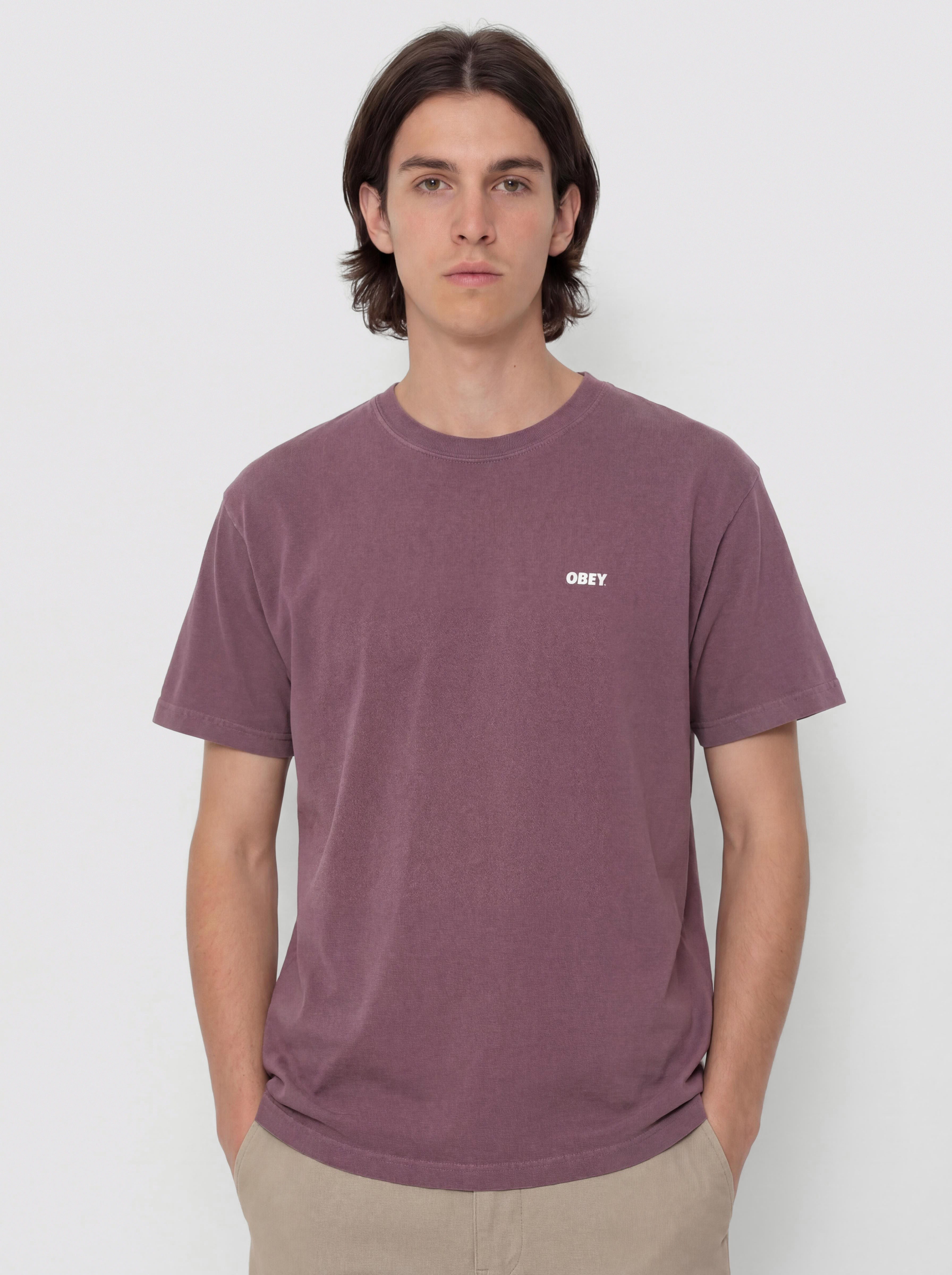 Tricou OBEY Obey Bold Icon Face (pigment plum perfect)