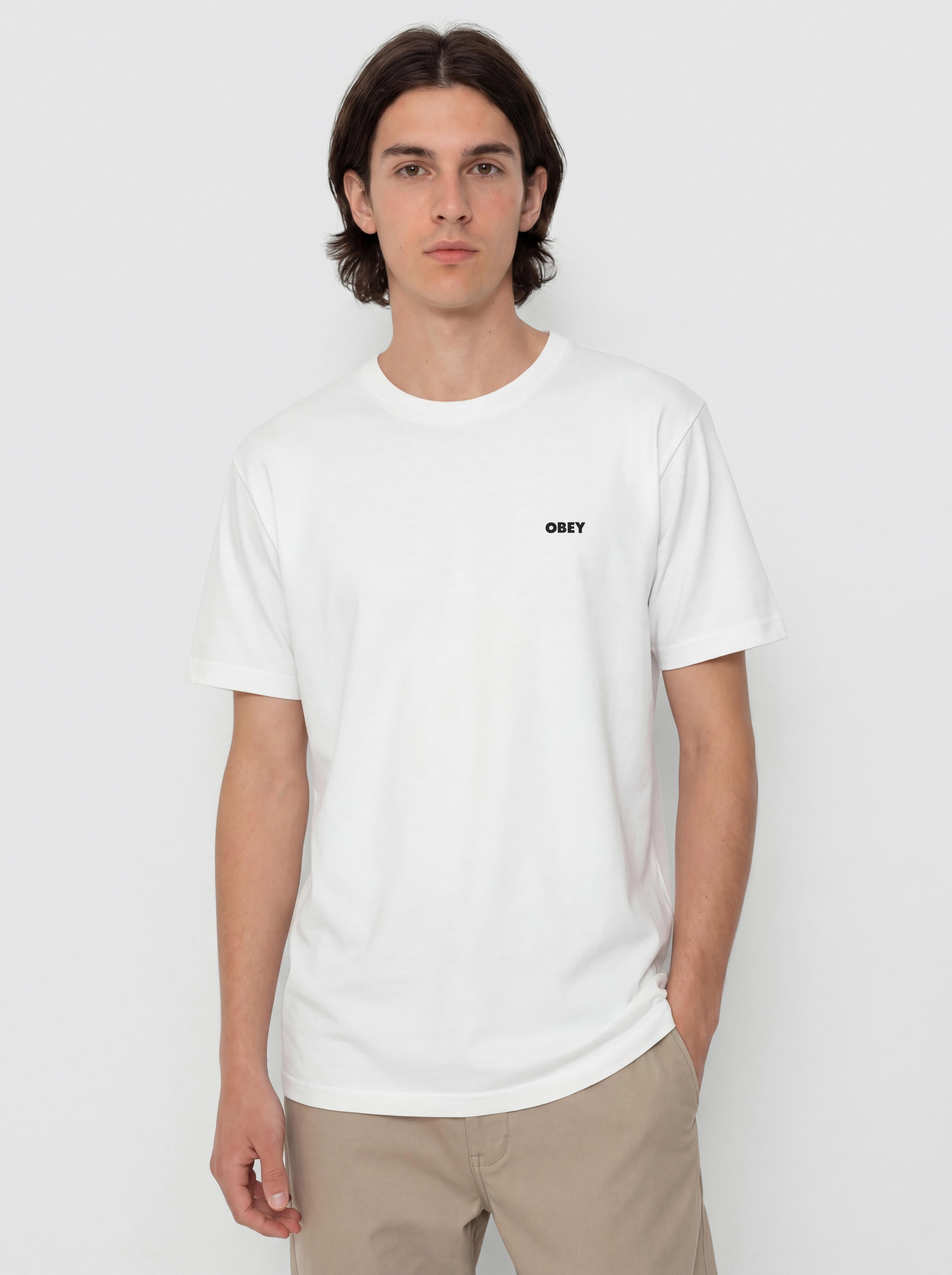 Tricou OBEY Bold Icon Face (pigment vintage white)