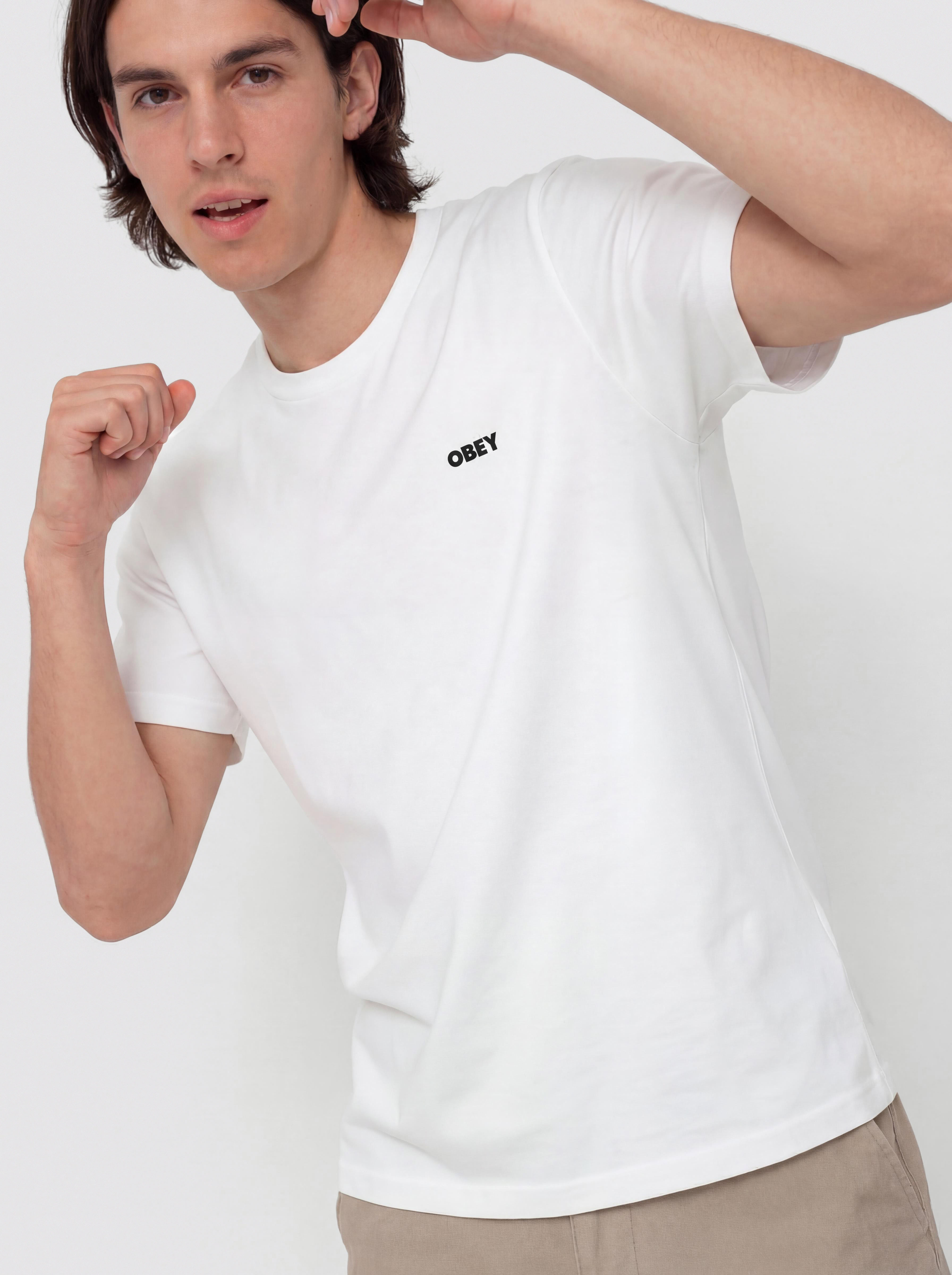 Tricou OBEY The Medium Is The Message (white)