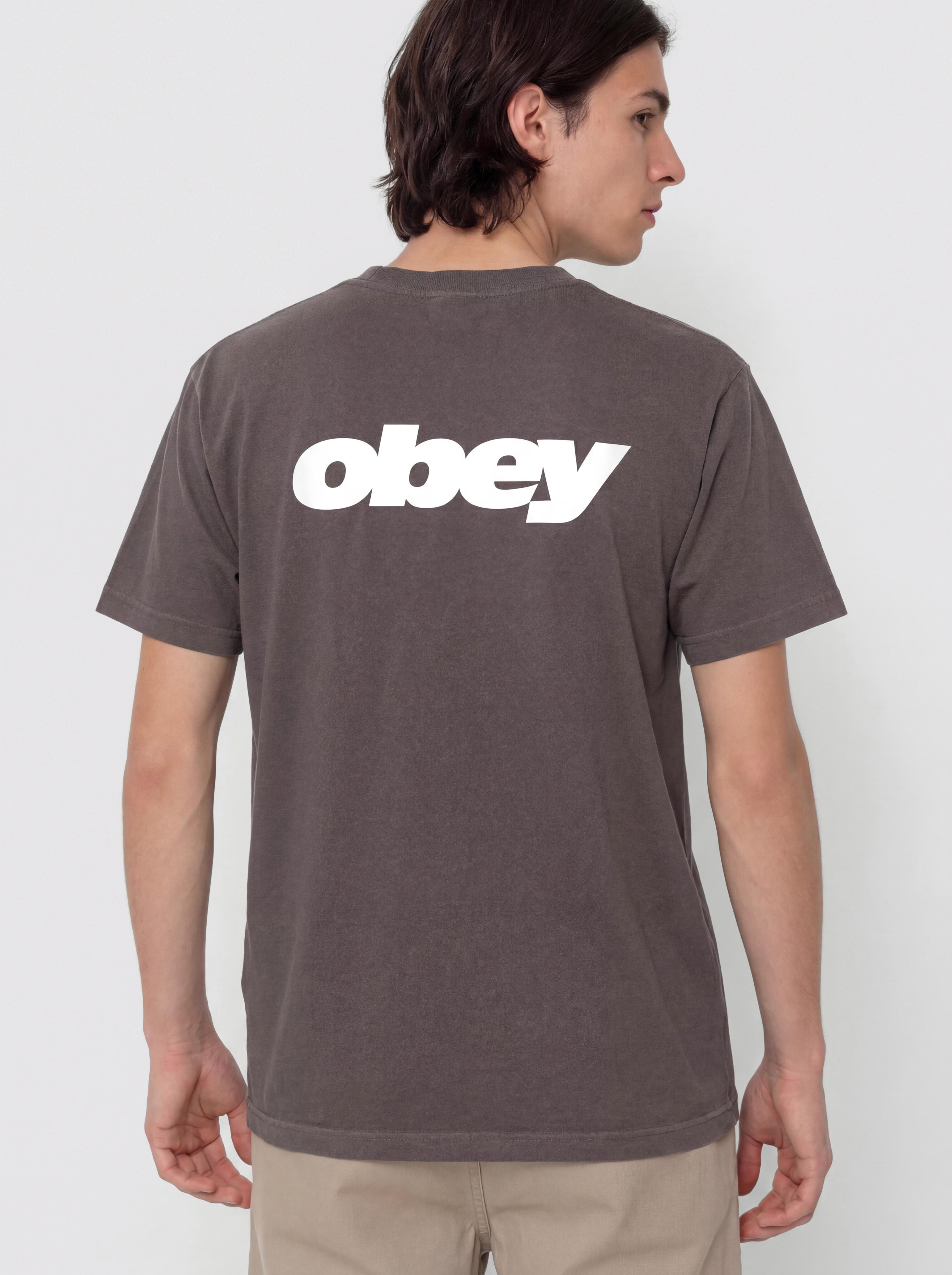 Tricou OBEY Bounce (pigment dusty black)