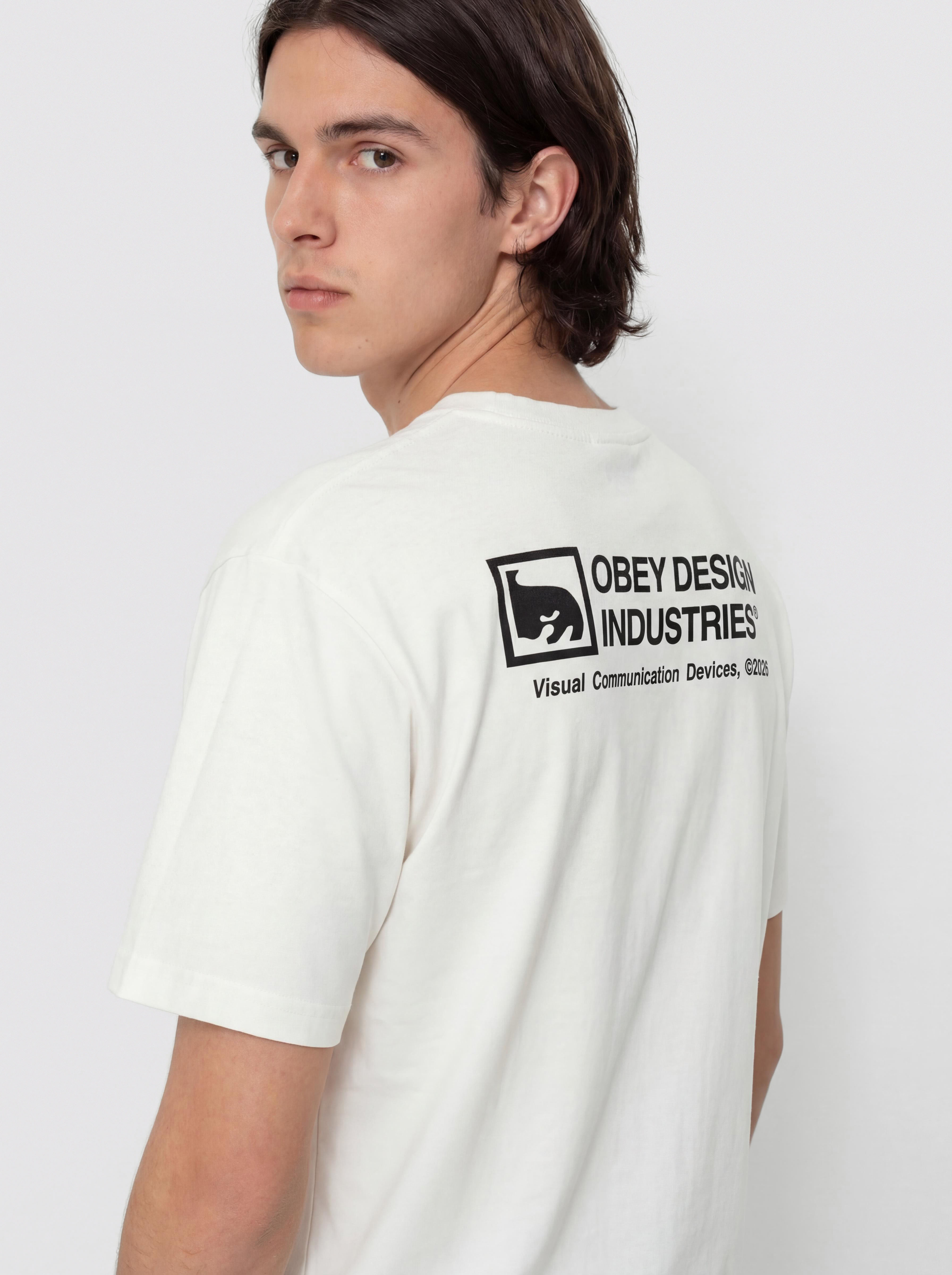 Tricou OBEY Devices (pigment vintage white)