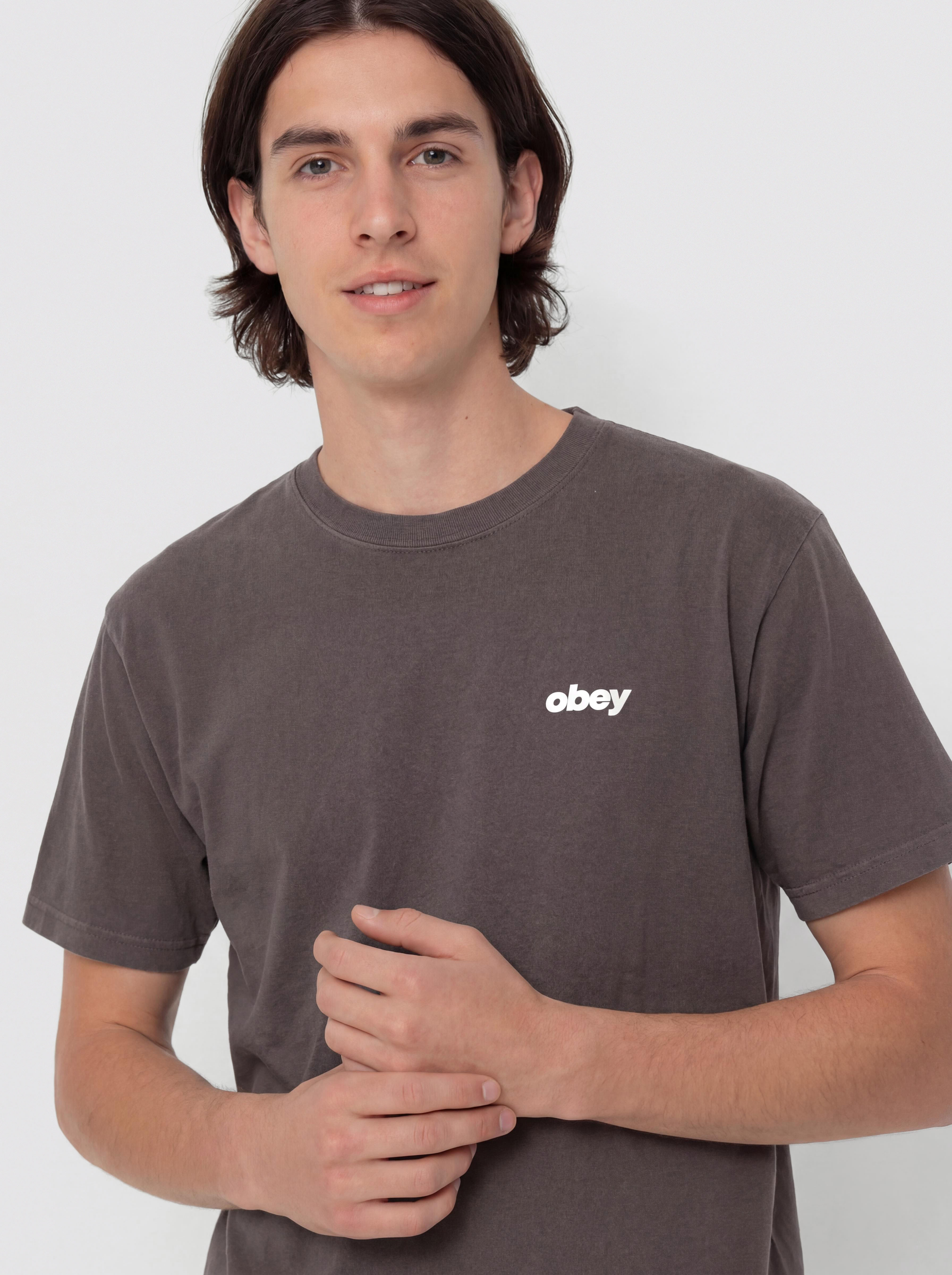 Tricou OBEY Bounce (pigment dusty black)