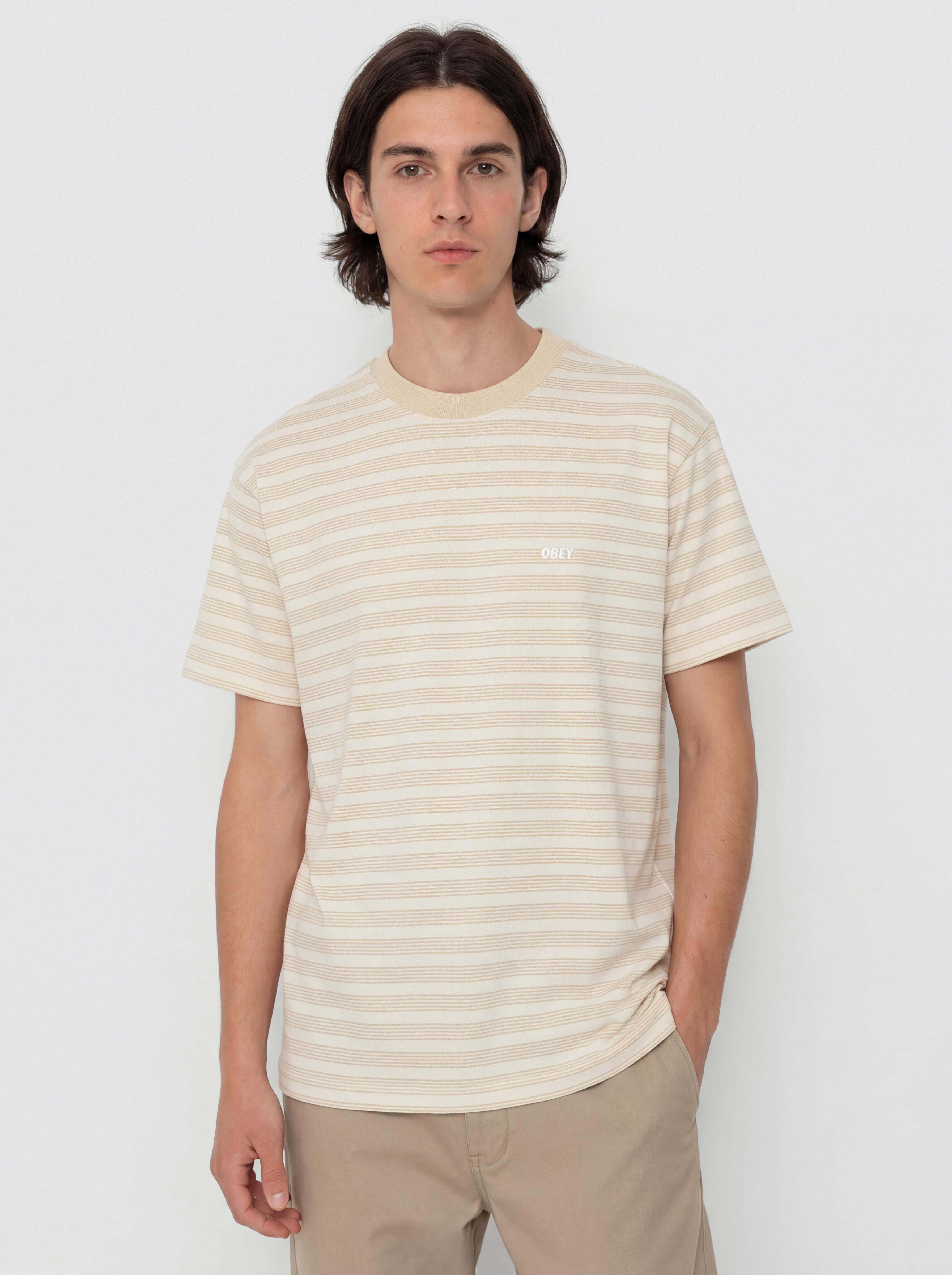 Tricou OBEY Cordell (antique white multi)