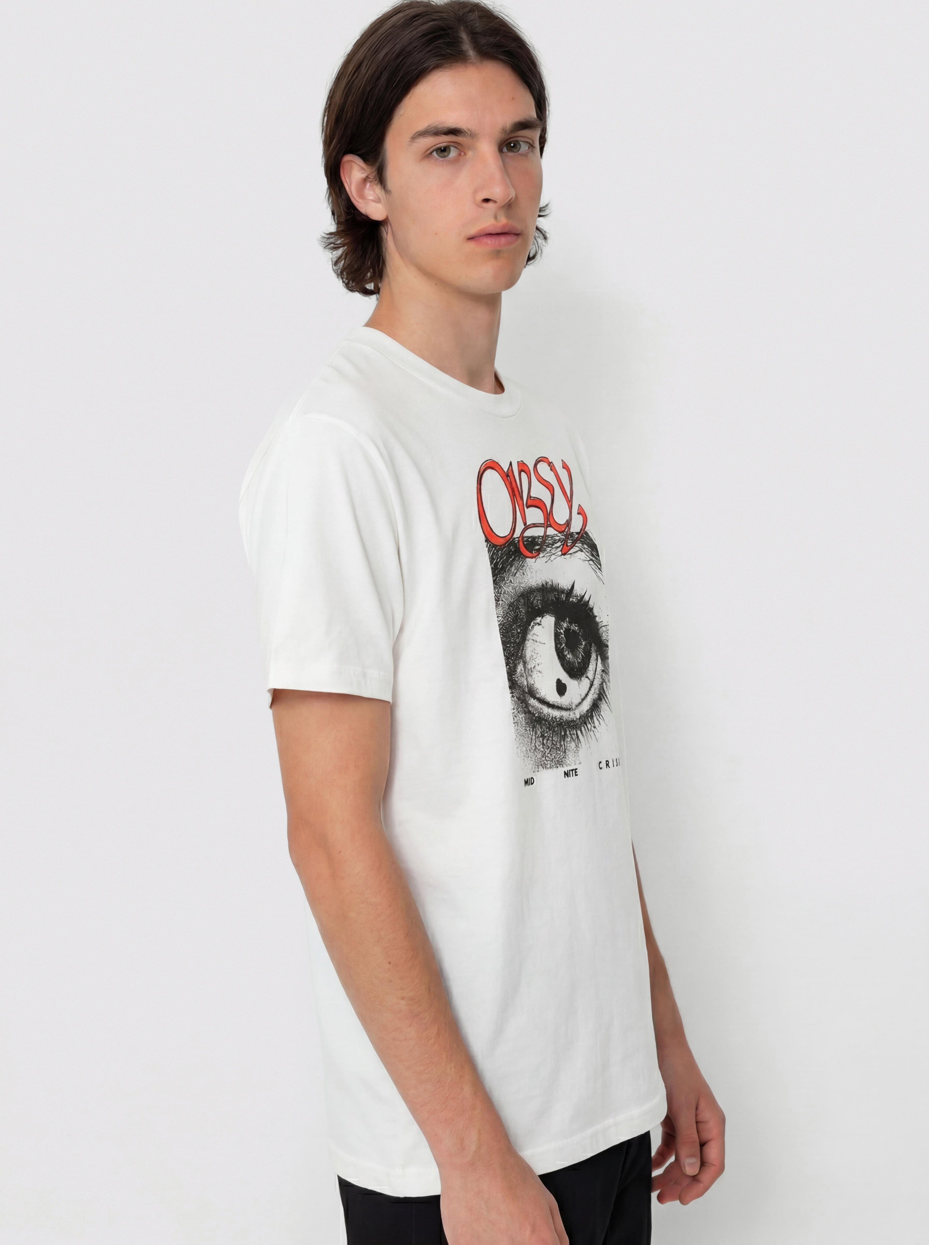 Tricou OBEY Obey Midnite Crisis (pigment vintage white)