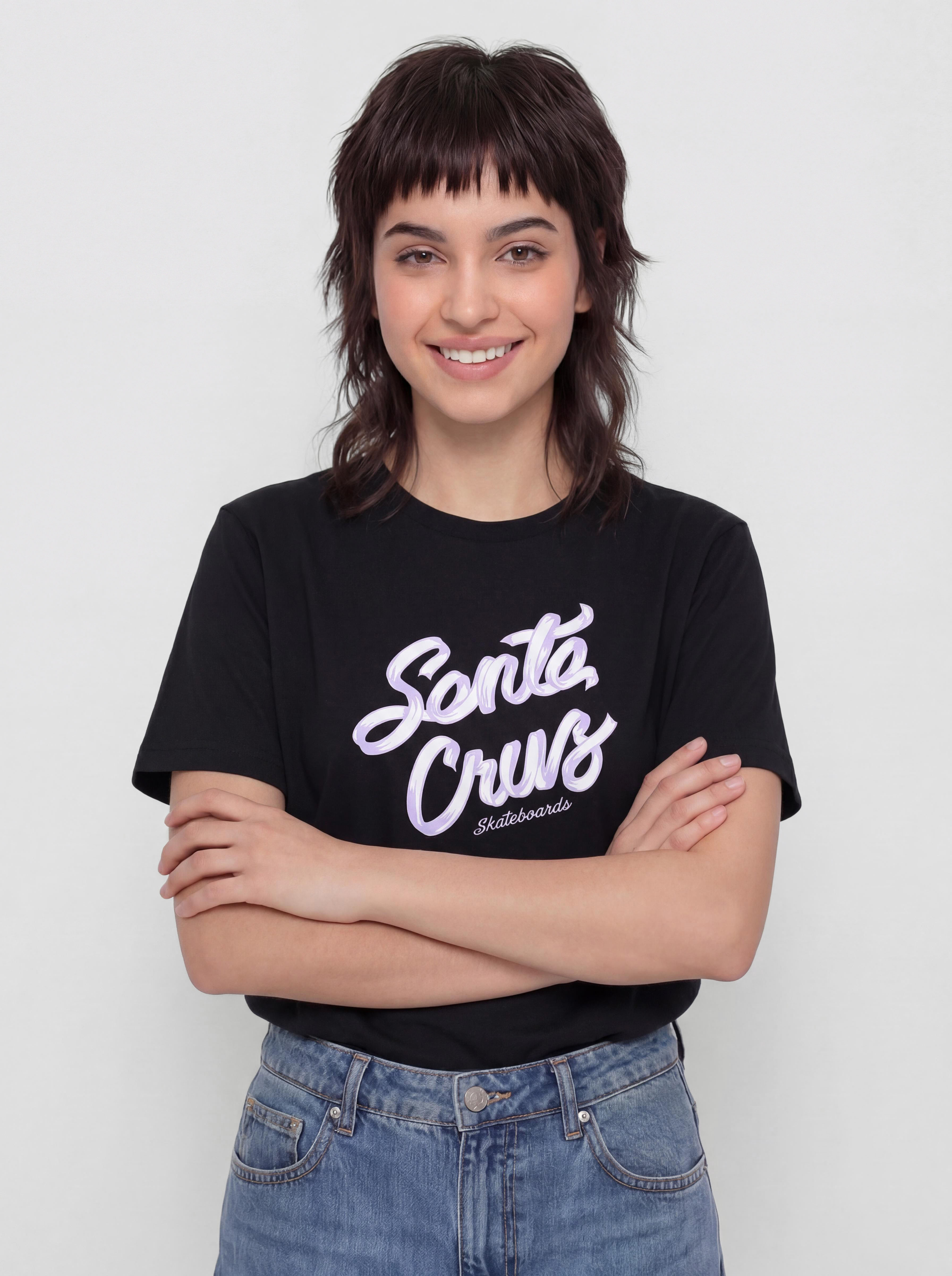 Tricou Santa Cruz Ribbon Script Front Wmn