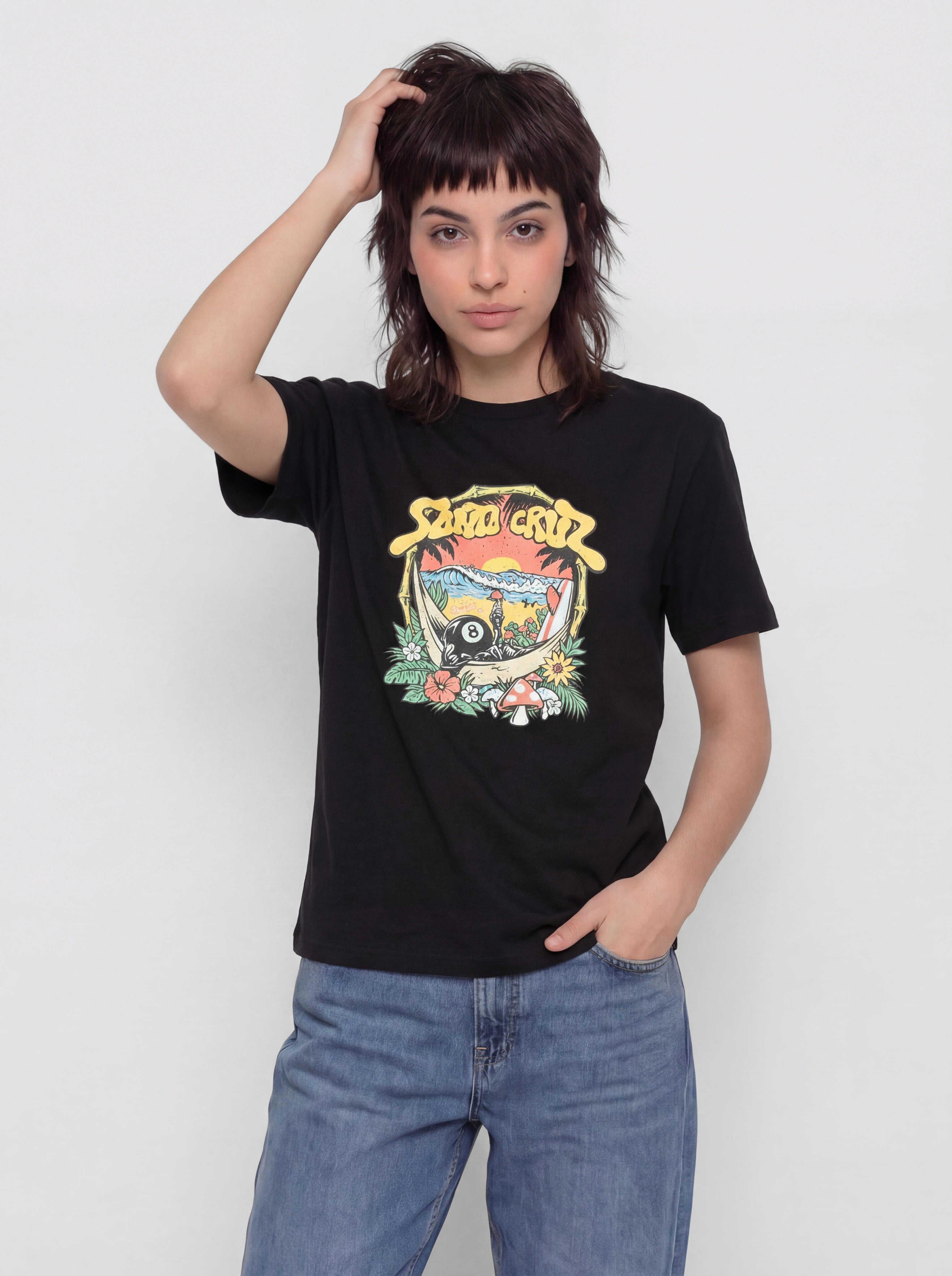 Tricou Santa Cruz Winkowski 8Baller Trip Front Wmn (black)