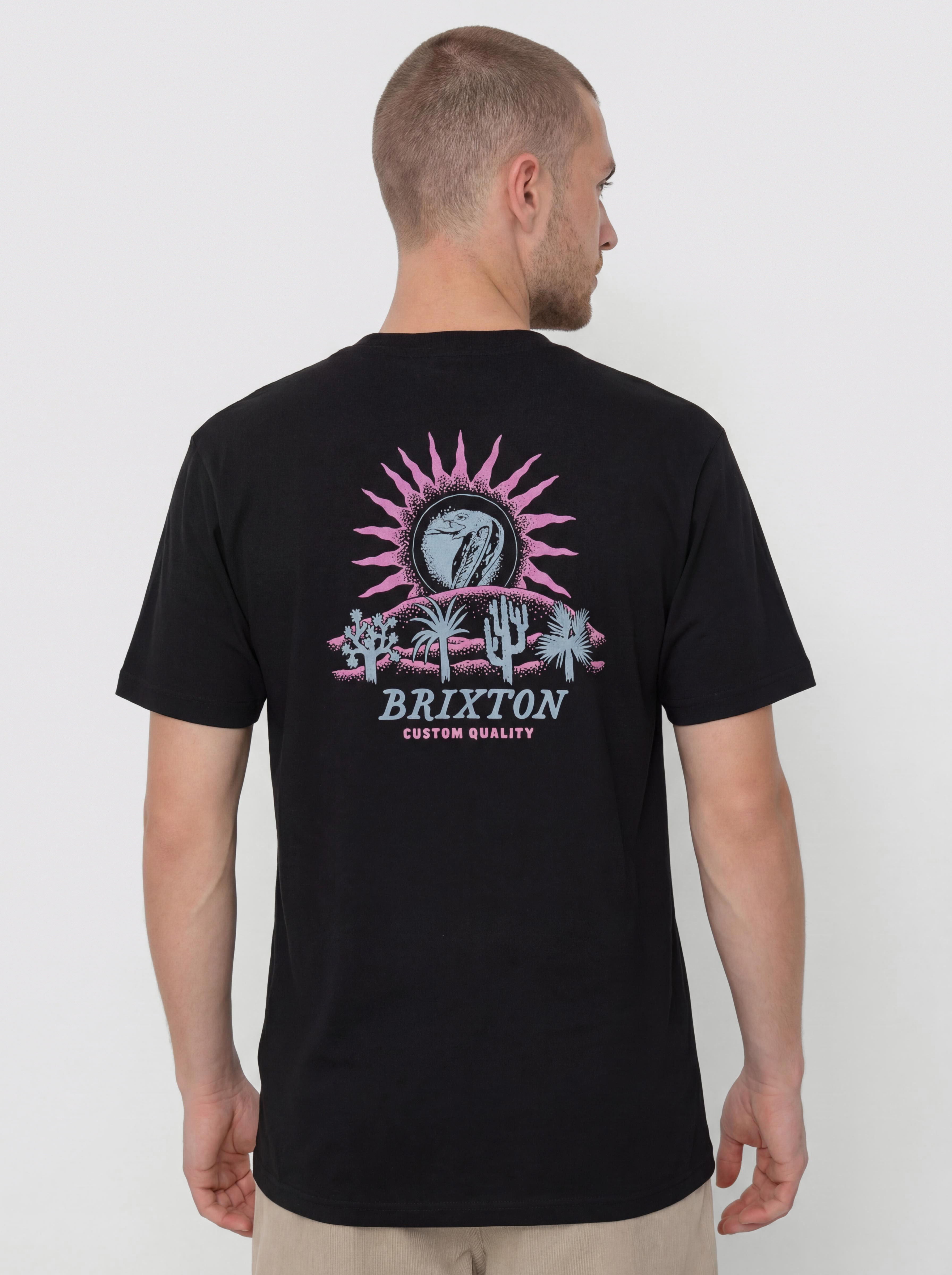 Tricou Brixton Dark Paradise Std (black)