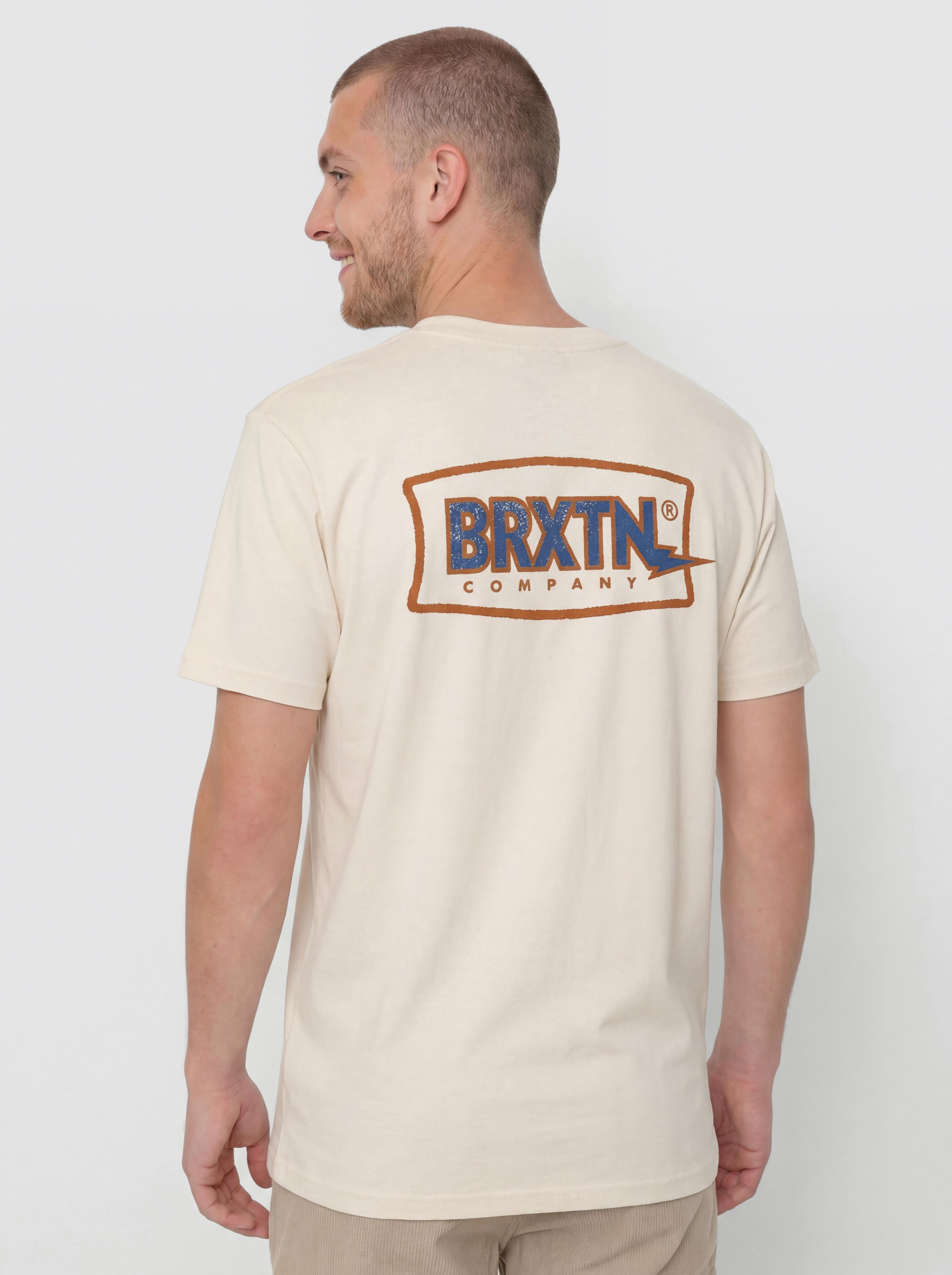 Tricou Brixton Lightning Std (cream)