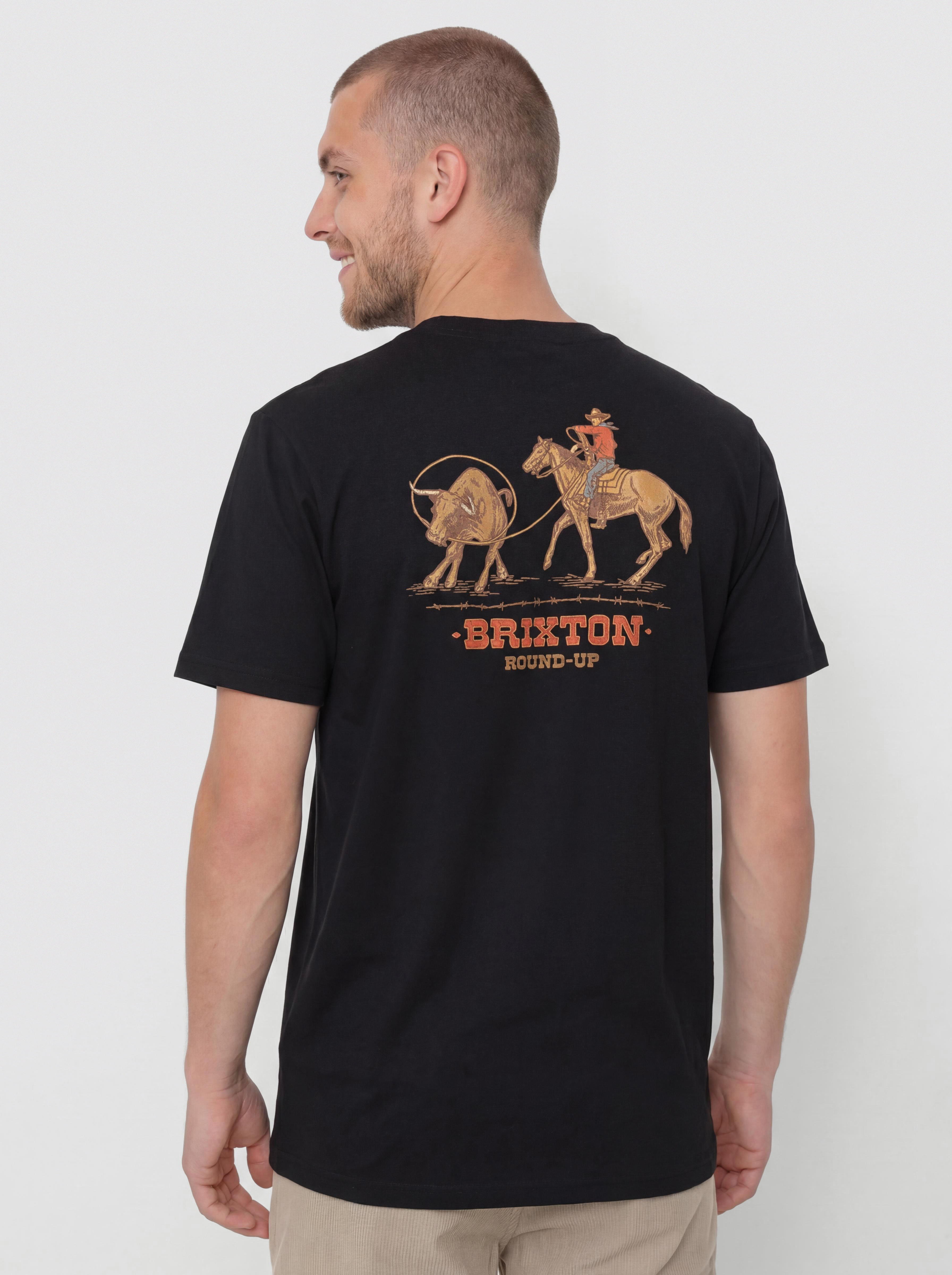 Tricou Brixton Hutchins Std (black)
