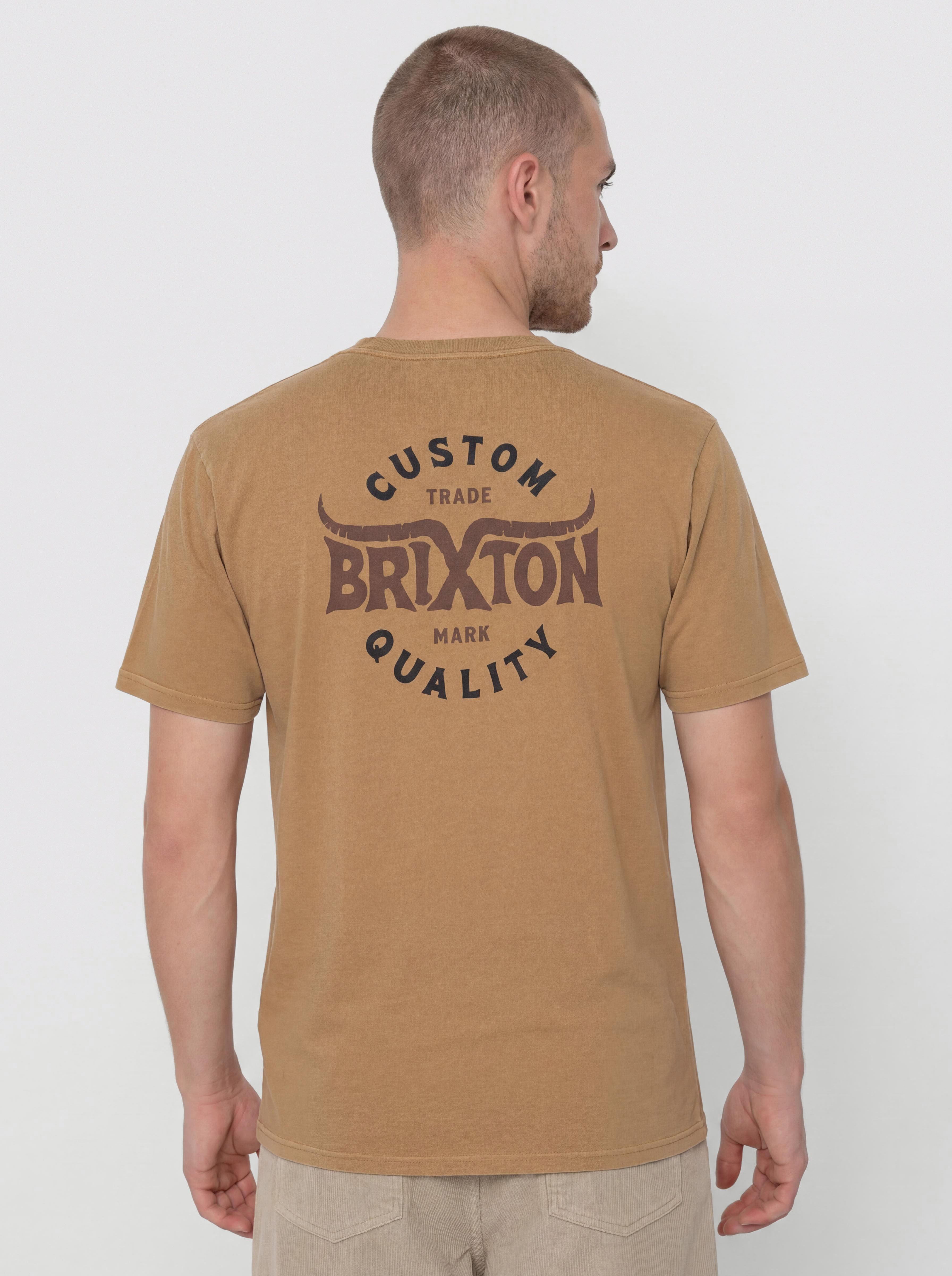 Tricou Brixton Gibson Stt (dijon worn wash)