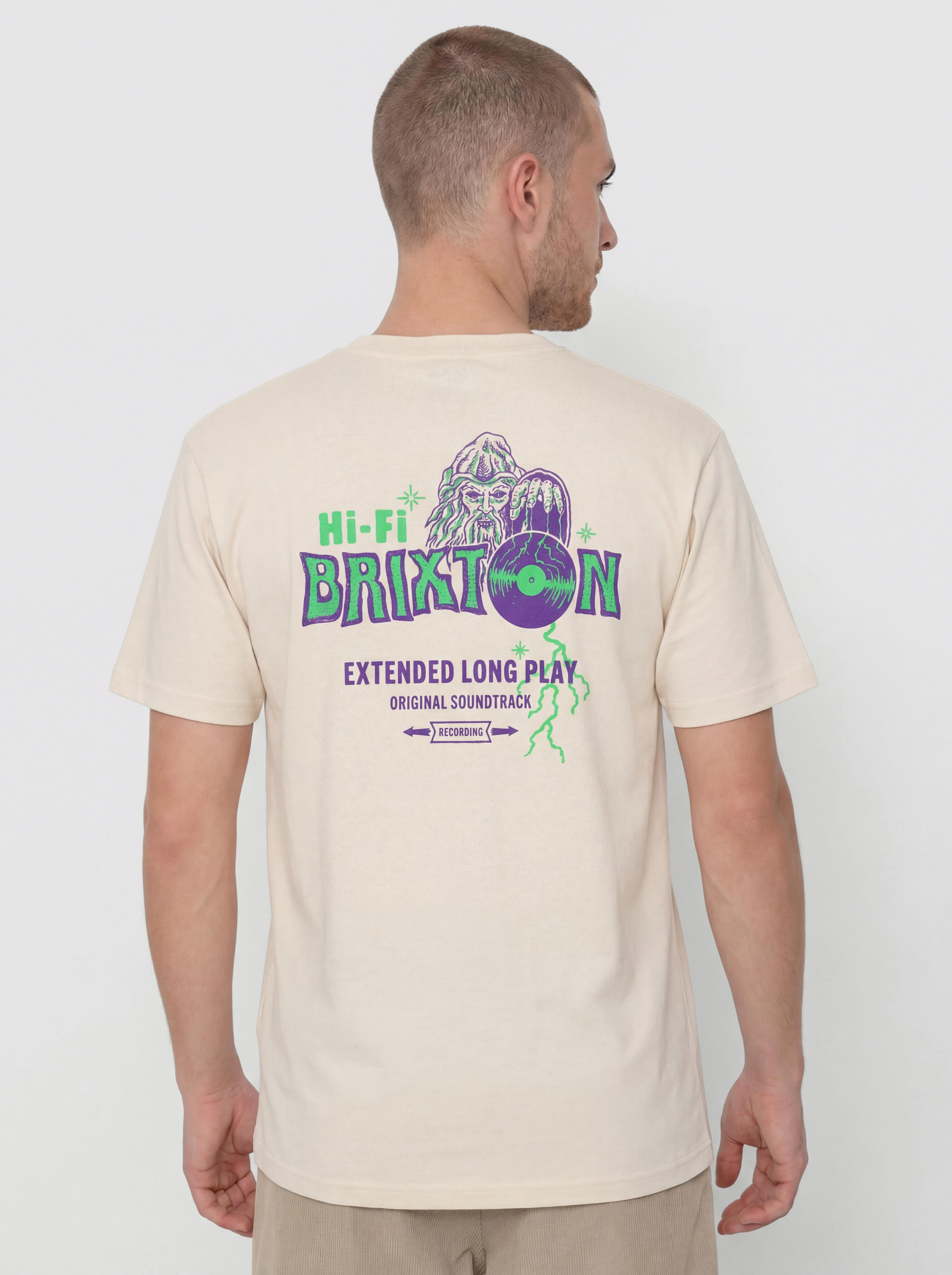 Tricou Brixton Maddox Std (cream)
