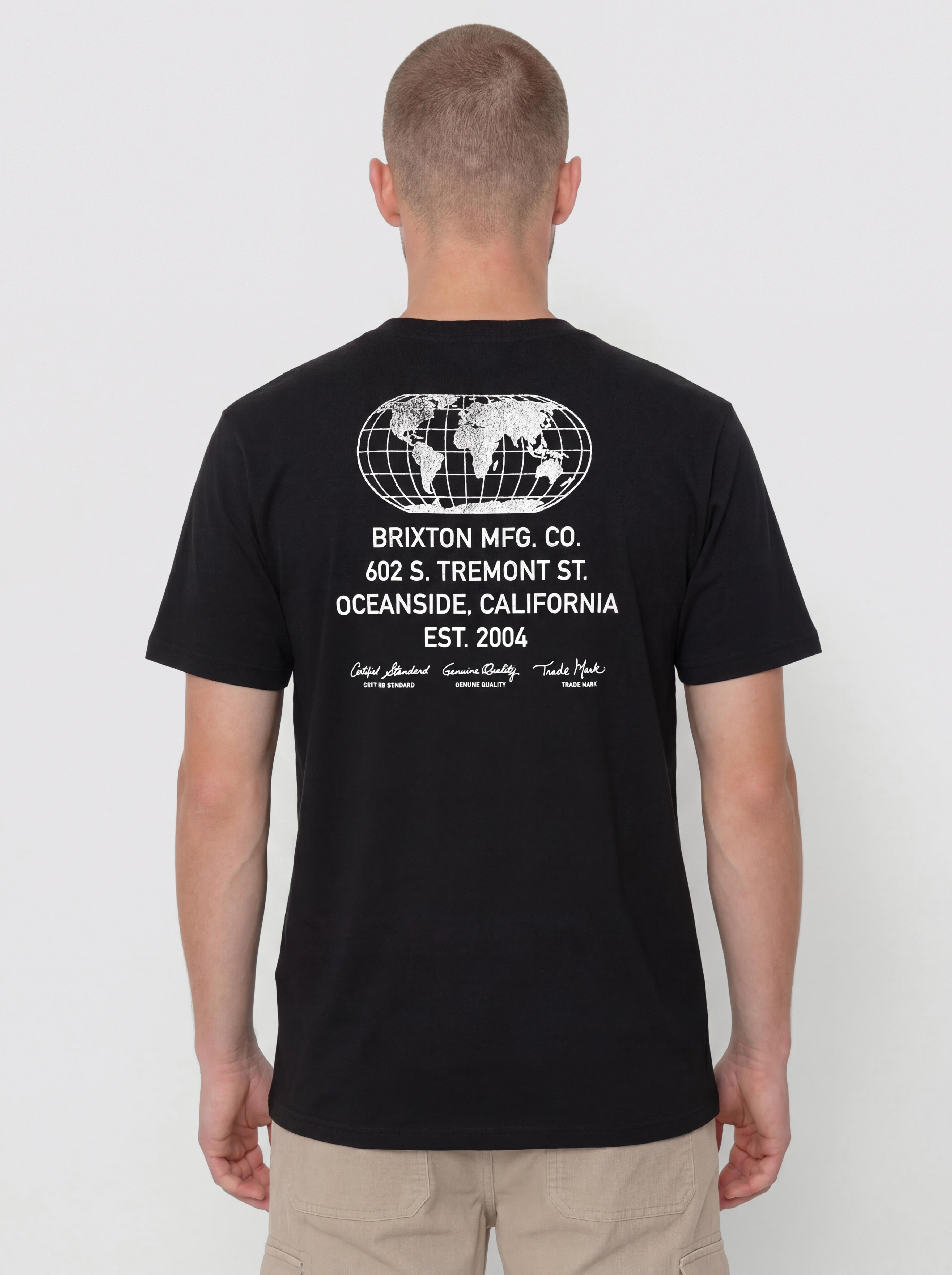 Tricou Brixton Union Hw Relaxed (black classic wash)