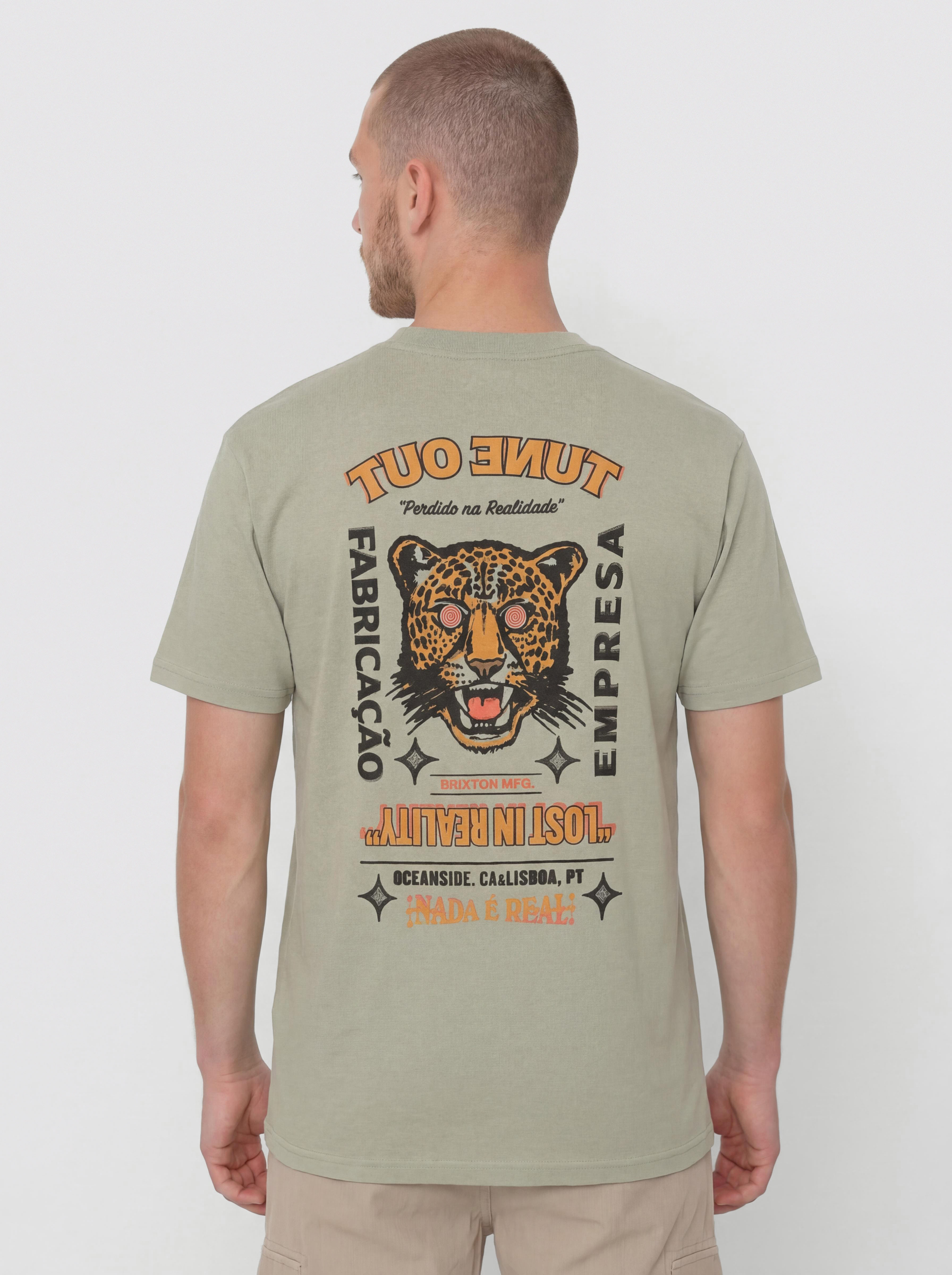 Tricou Brixton Getaway Std (desert green)