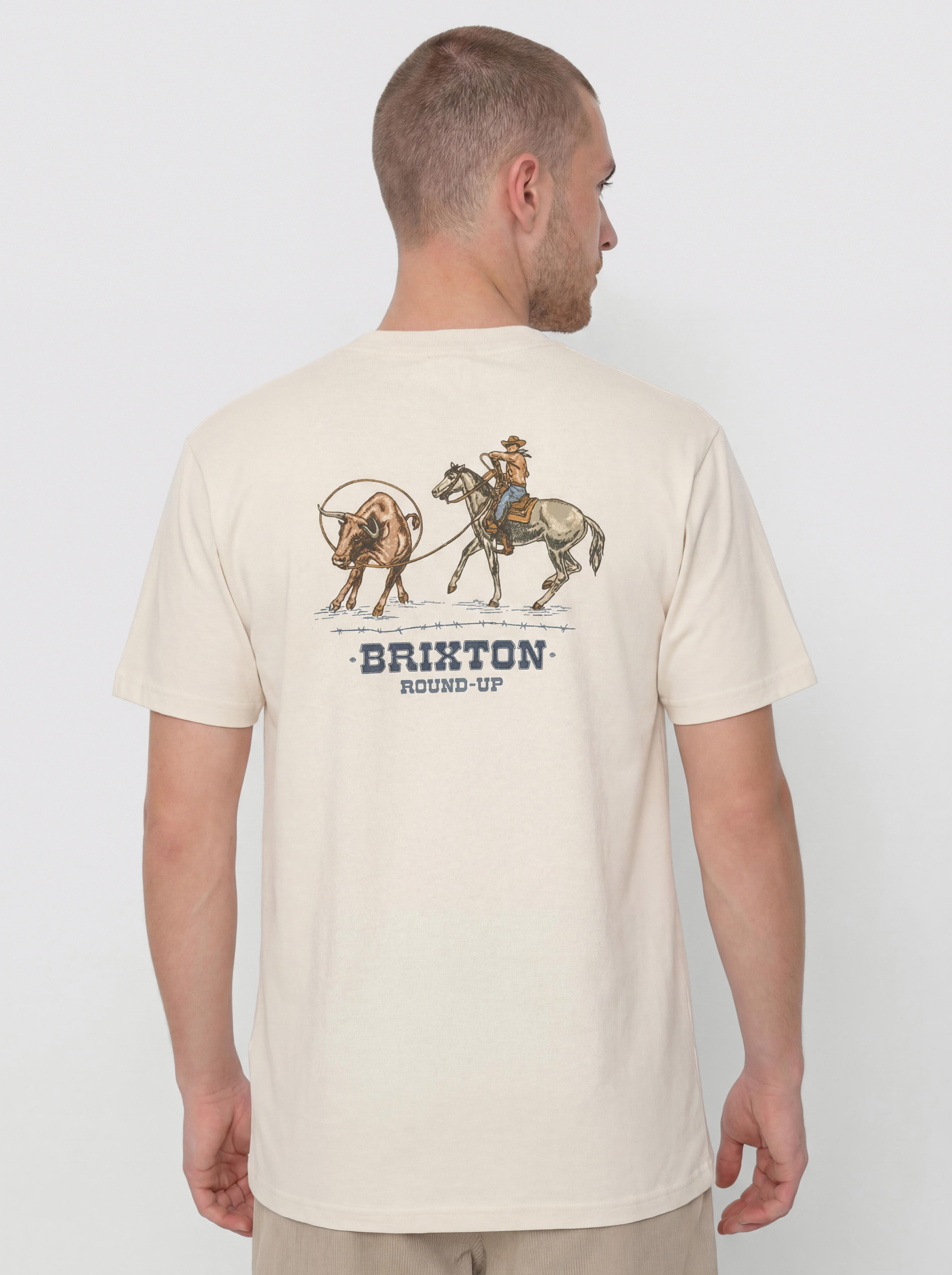 Tricou Brixton Hutchins Std (cream)