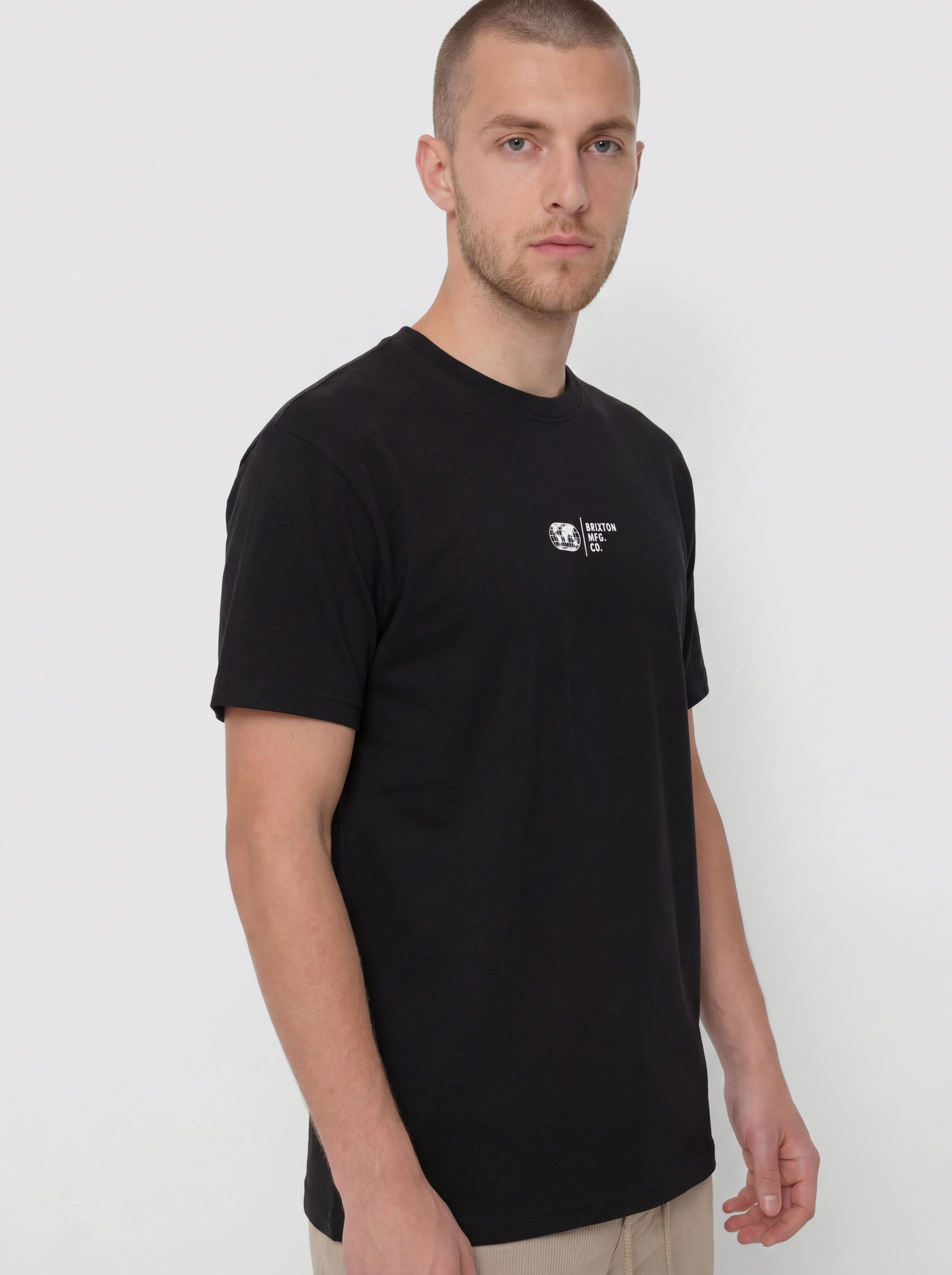 Tricou Brixton Union Hw Relaxed (black classic wash)