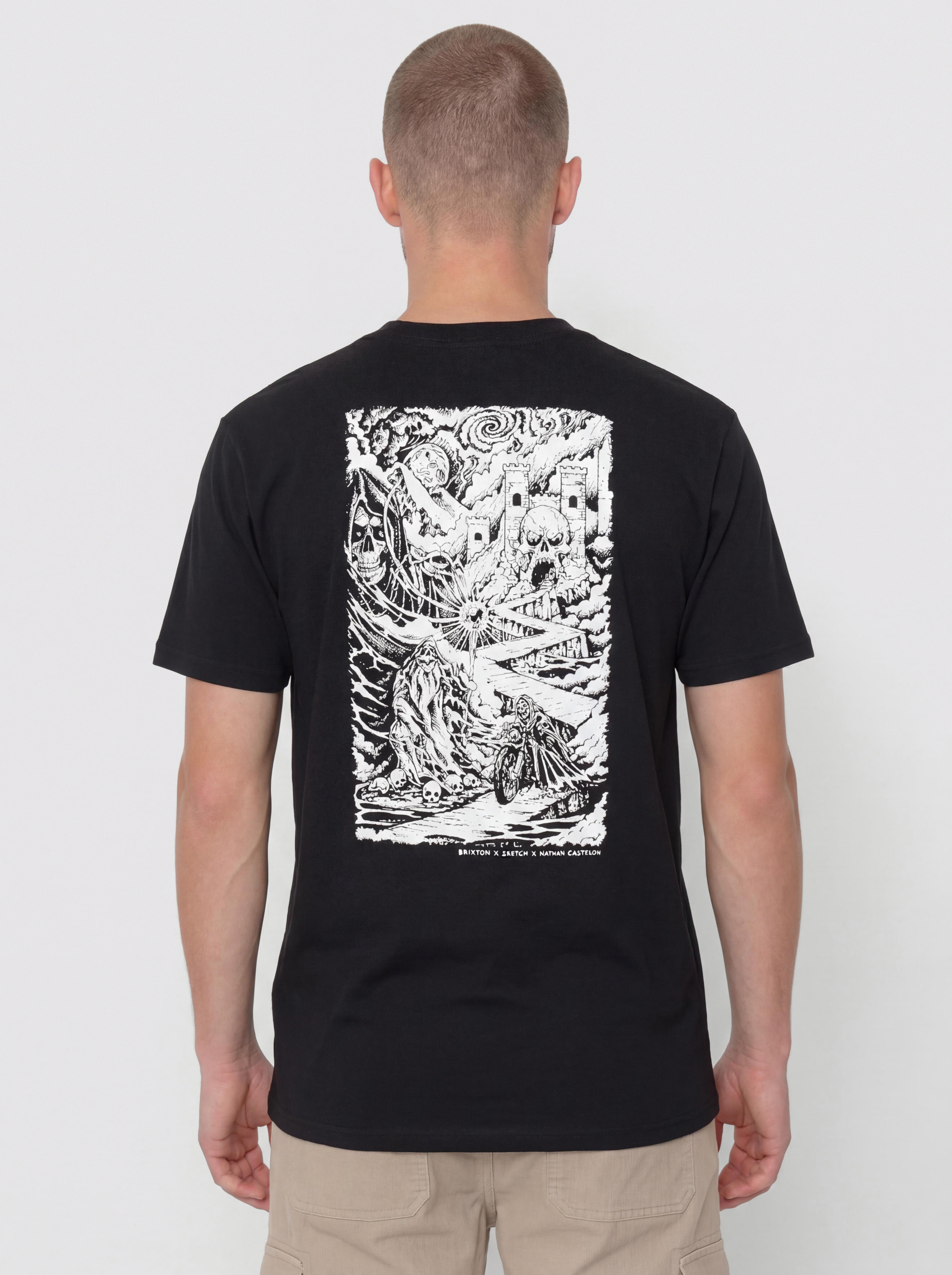 Tricou Brixton Hourglass Std (black)