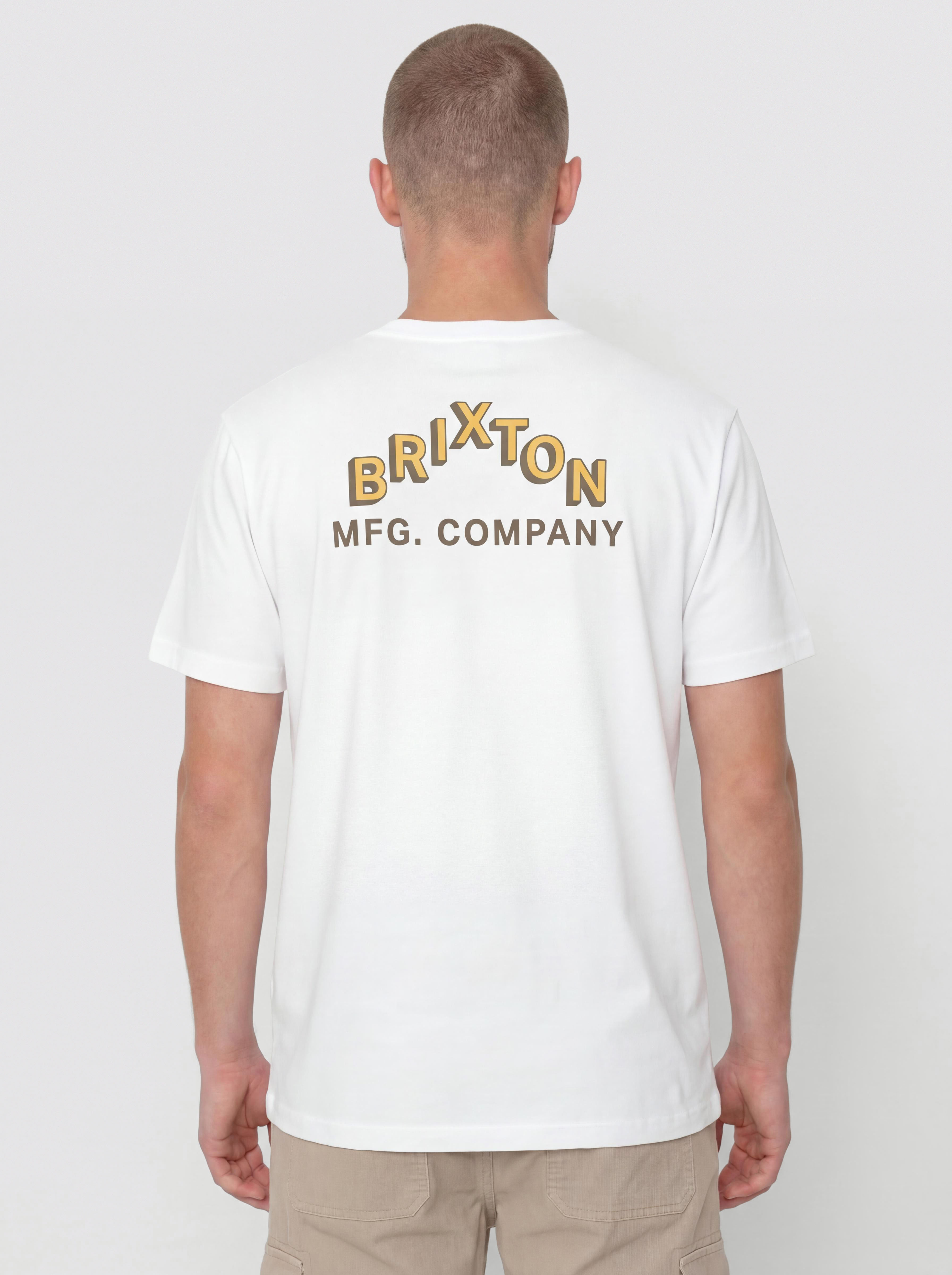 Tricou Brixton Roman Pkt (white)