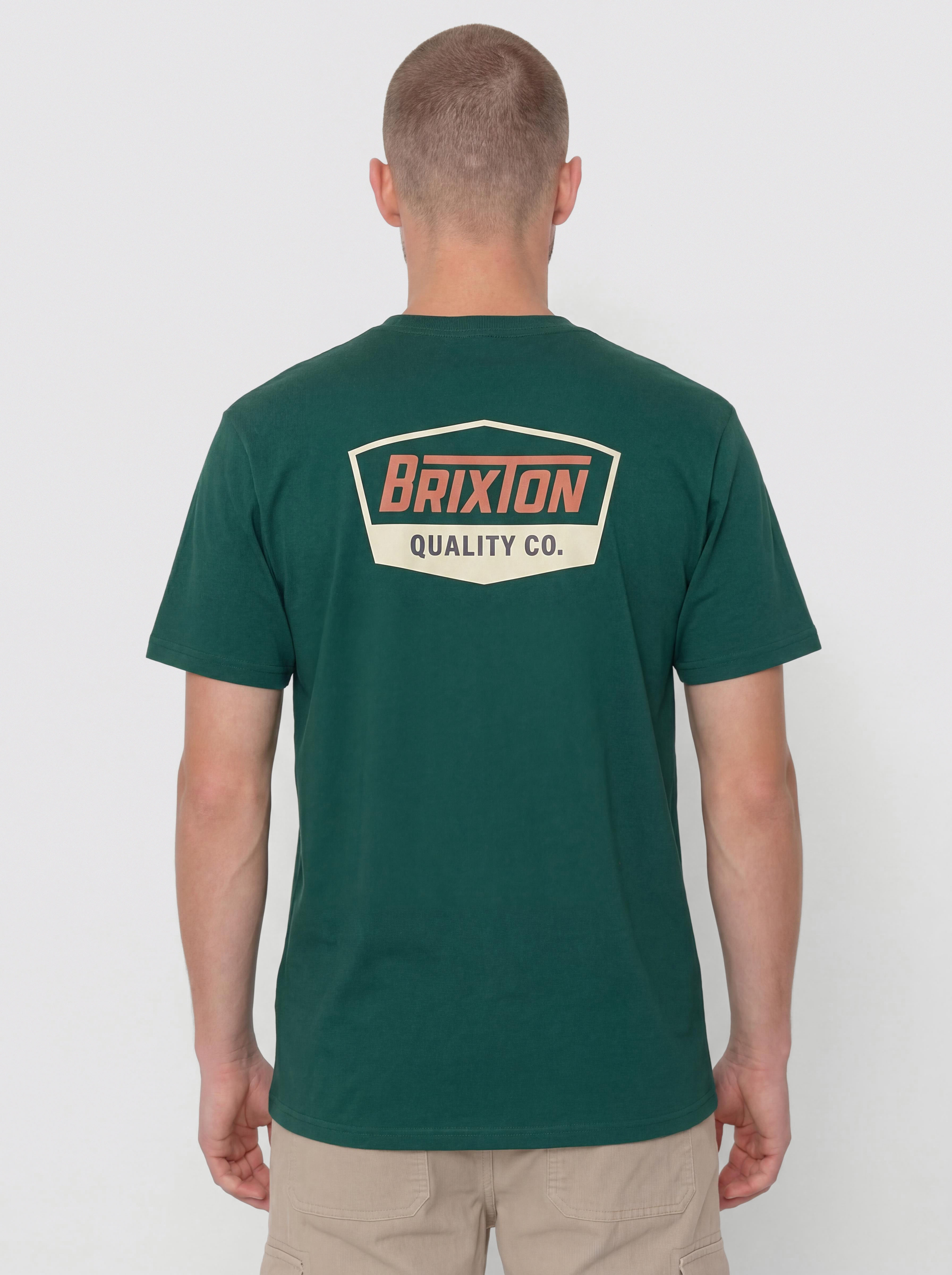 Tricou Brixton Regal Stt (deep emerald/rust/sand)