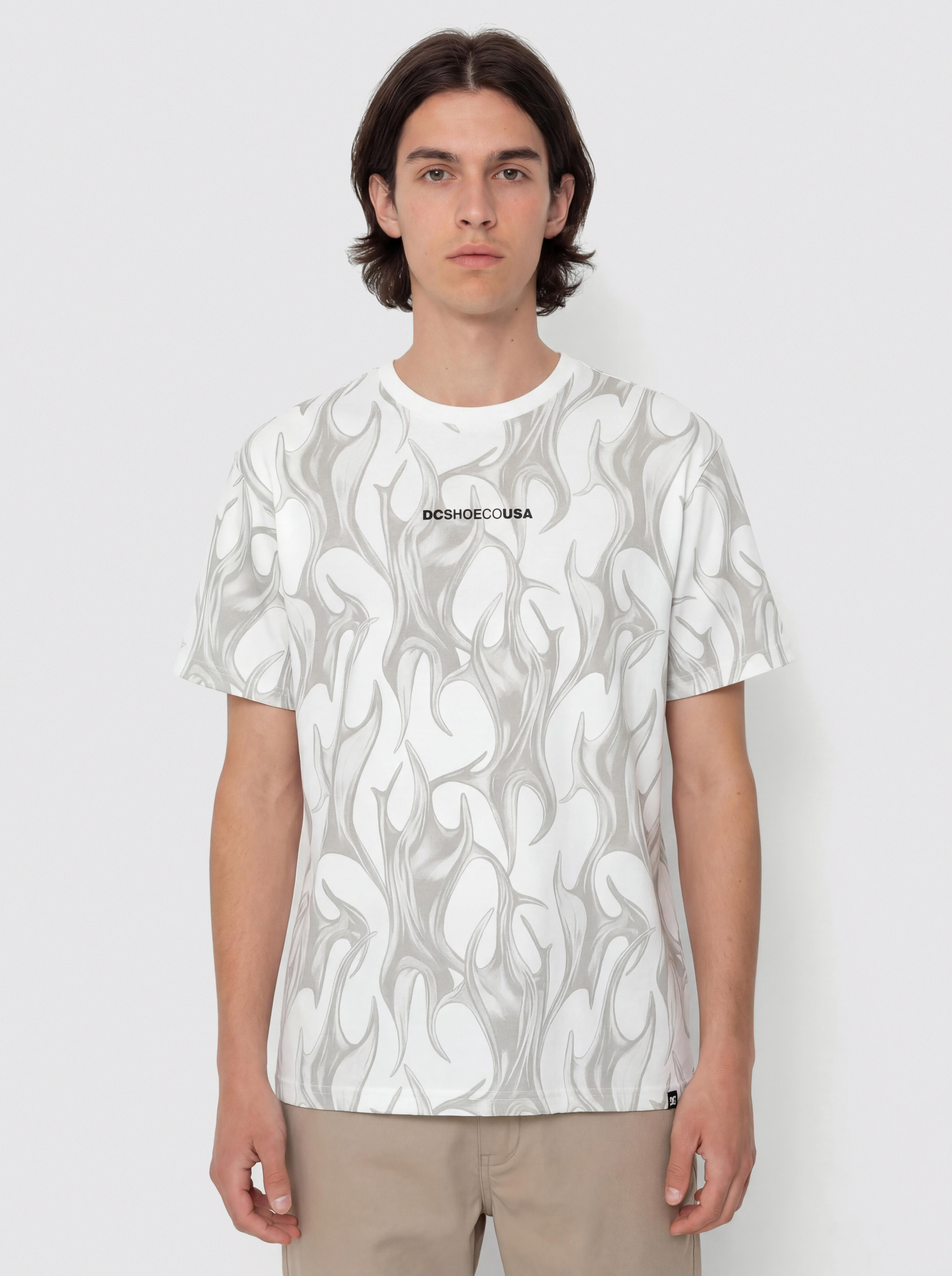 Tricou DC Liquid Fuego (white)