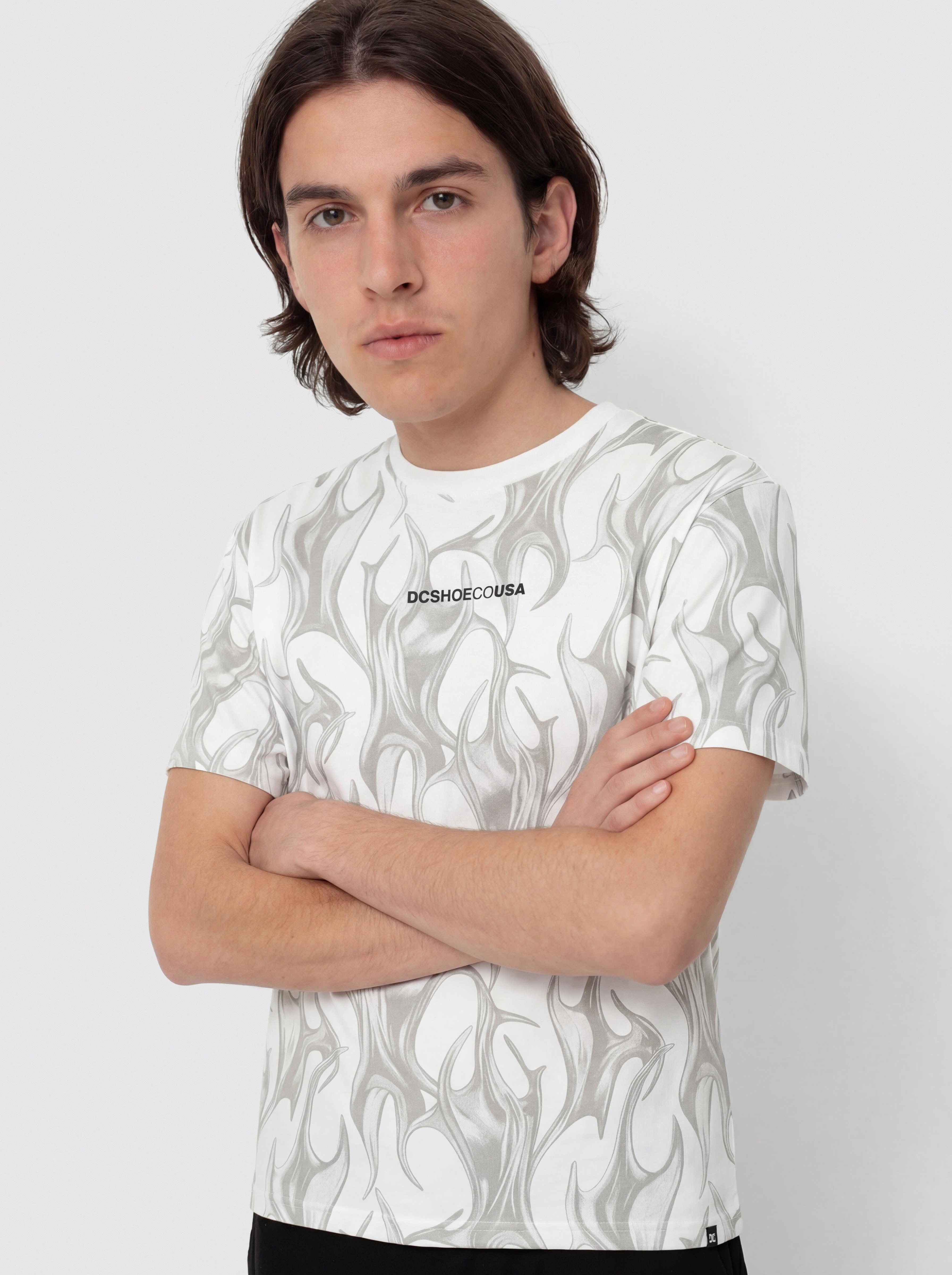 Tricou DC Liquid Fuego (white)