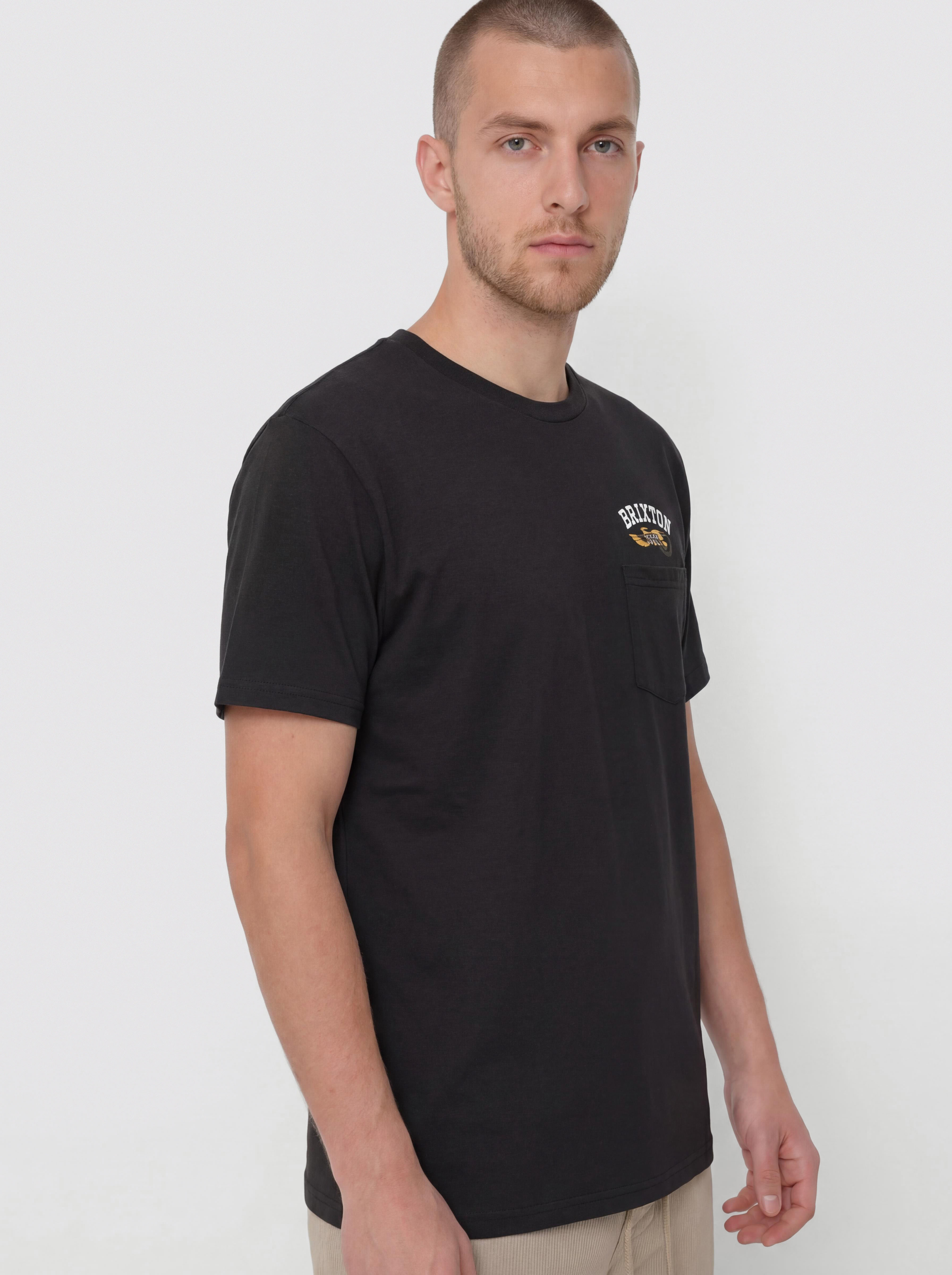 Tricou Brixton Roller Tlrt Pkt (black)