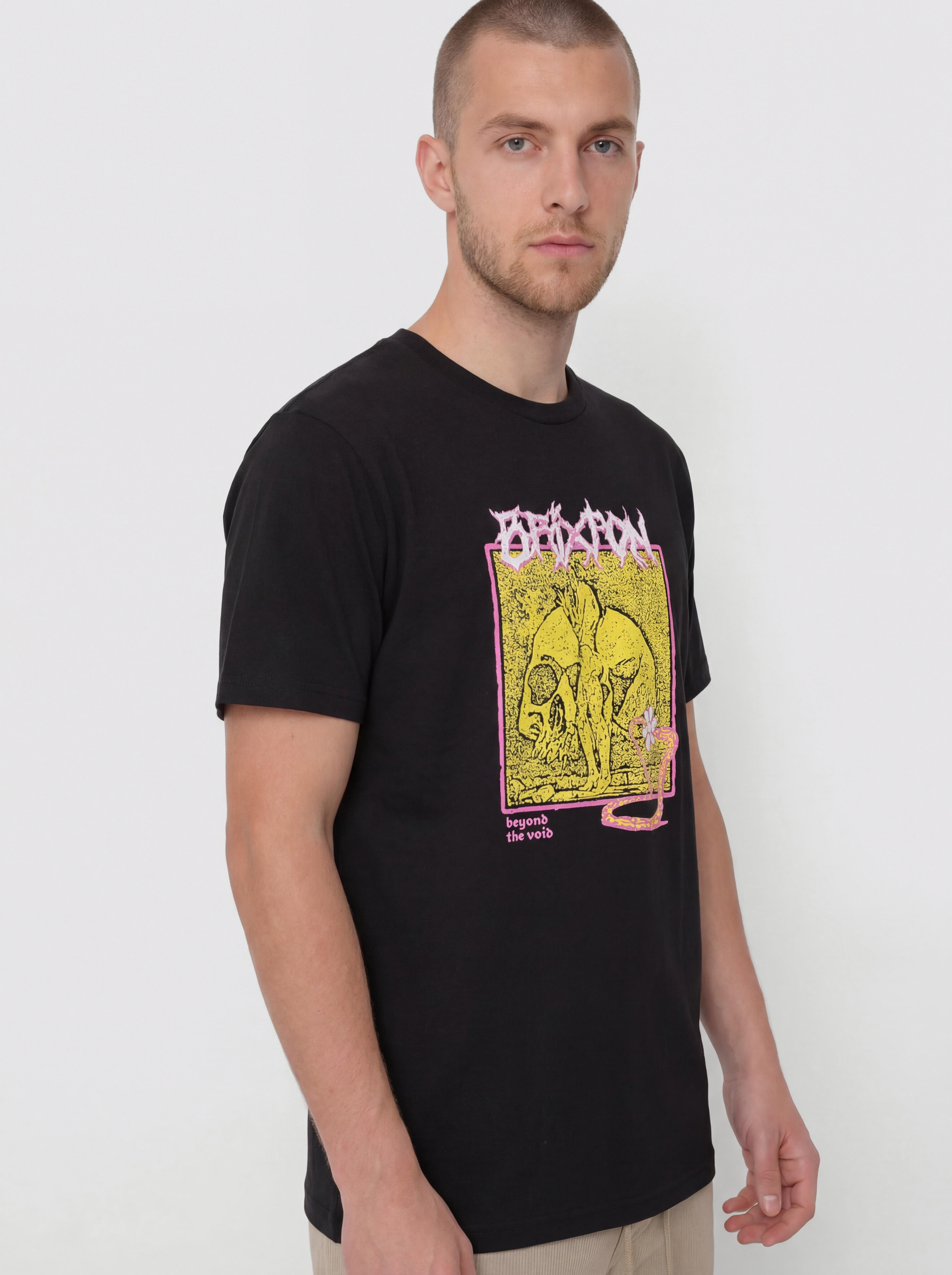 Tricou Brixton Void Premium Stt (black worn wash)