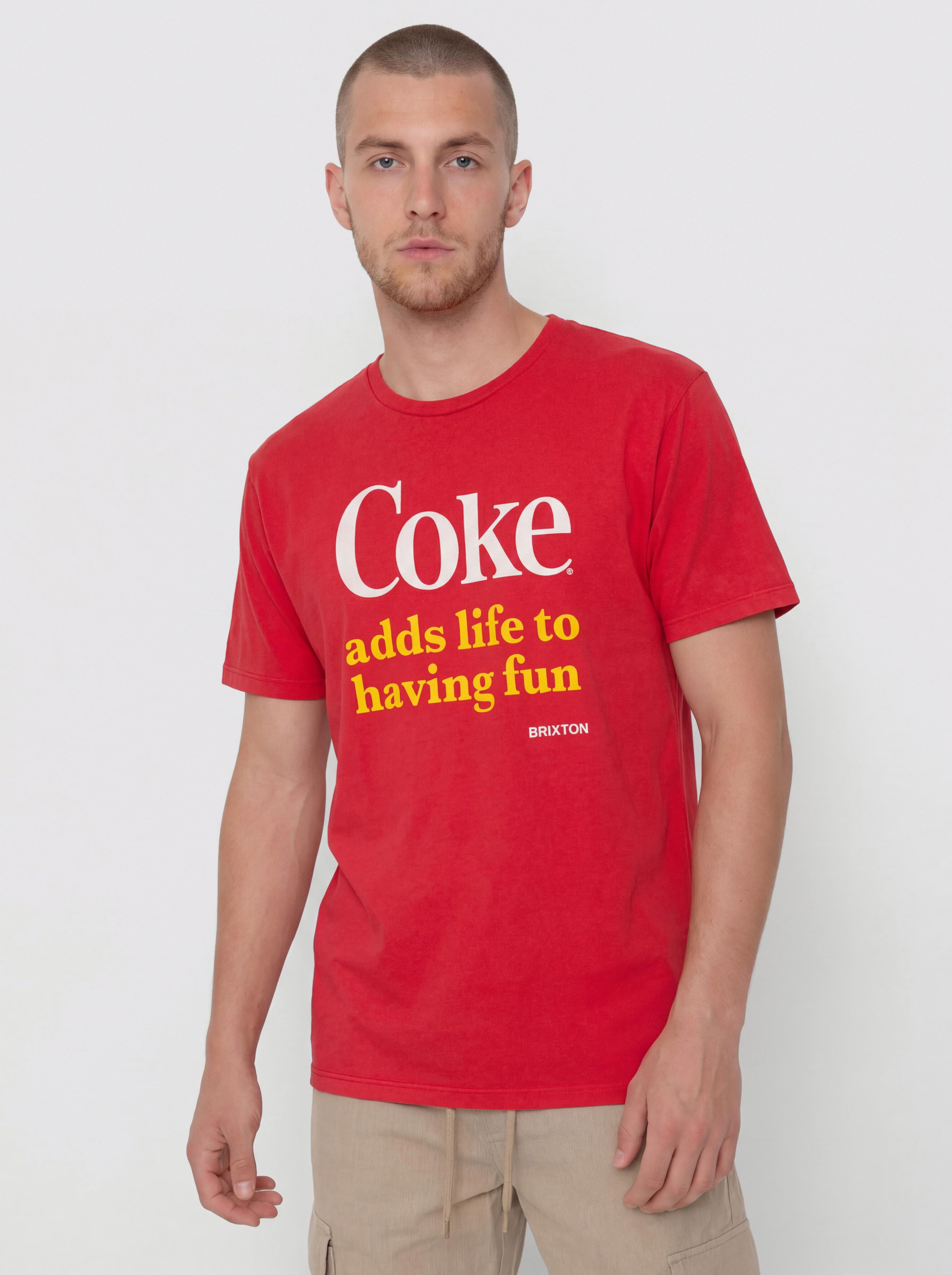 Tricou Brixton Coca-Cola Having Fun (cokered)