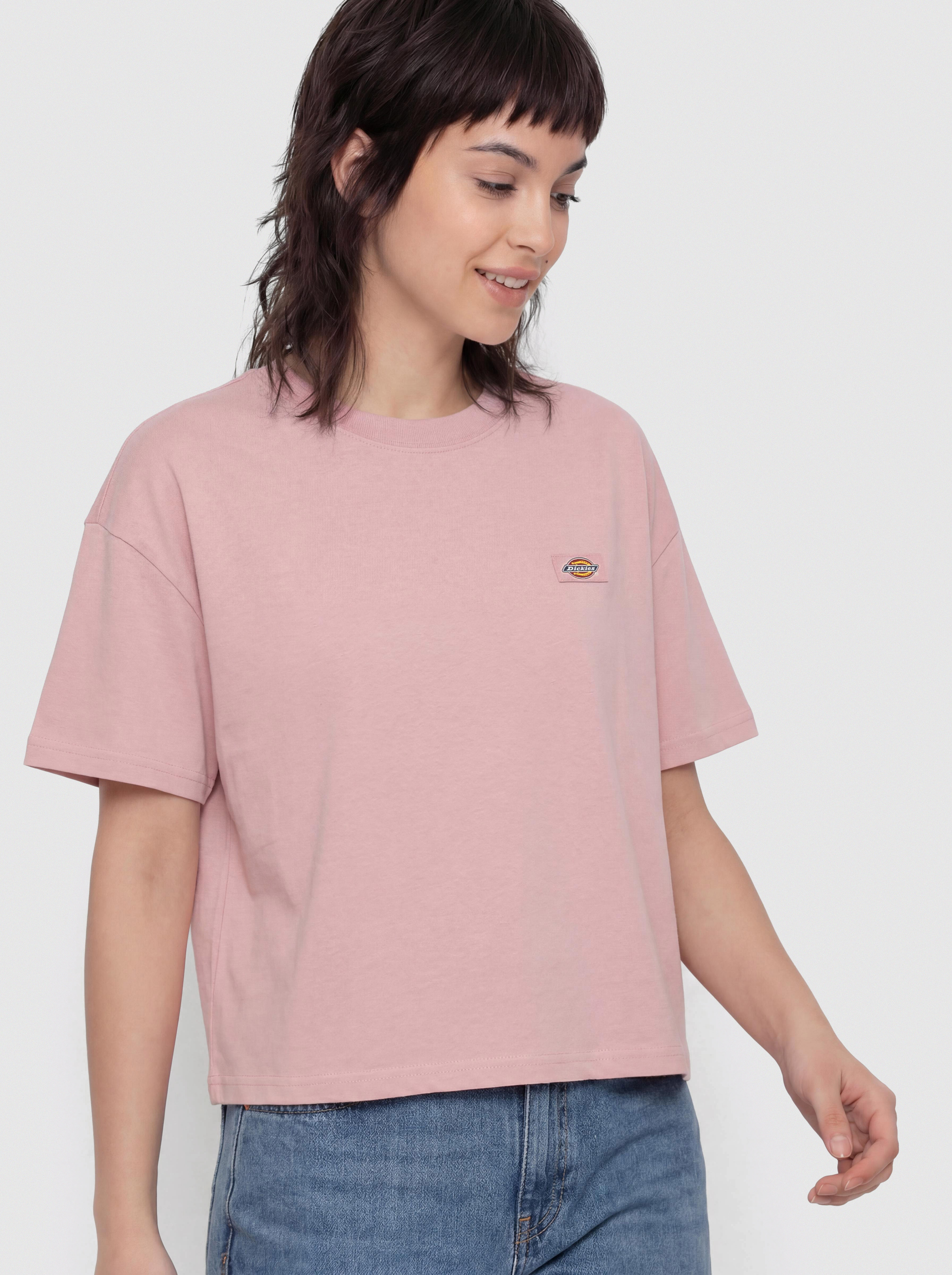 Tricou Dickies Oakport Boxy Wmn (bridal rose)