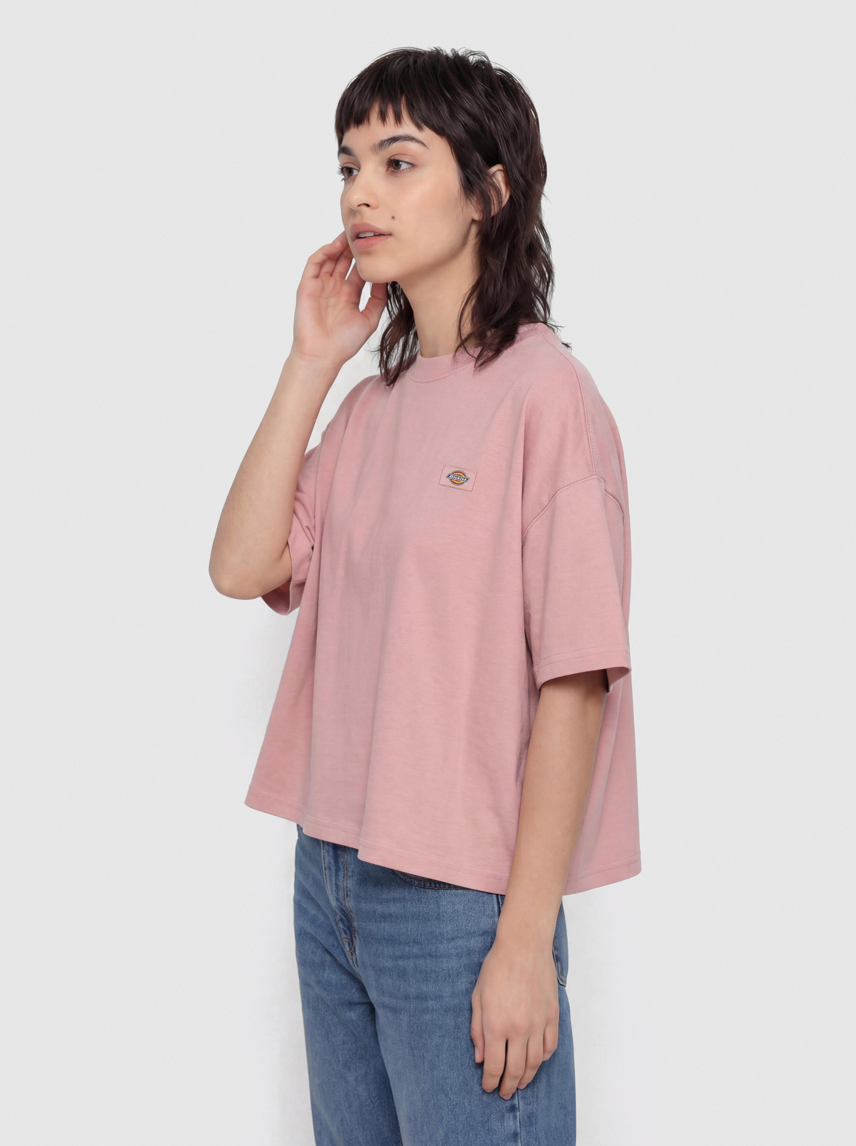 Tricou Dickies Oakport Boxy Wmn (bridal rose)
