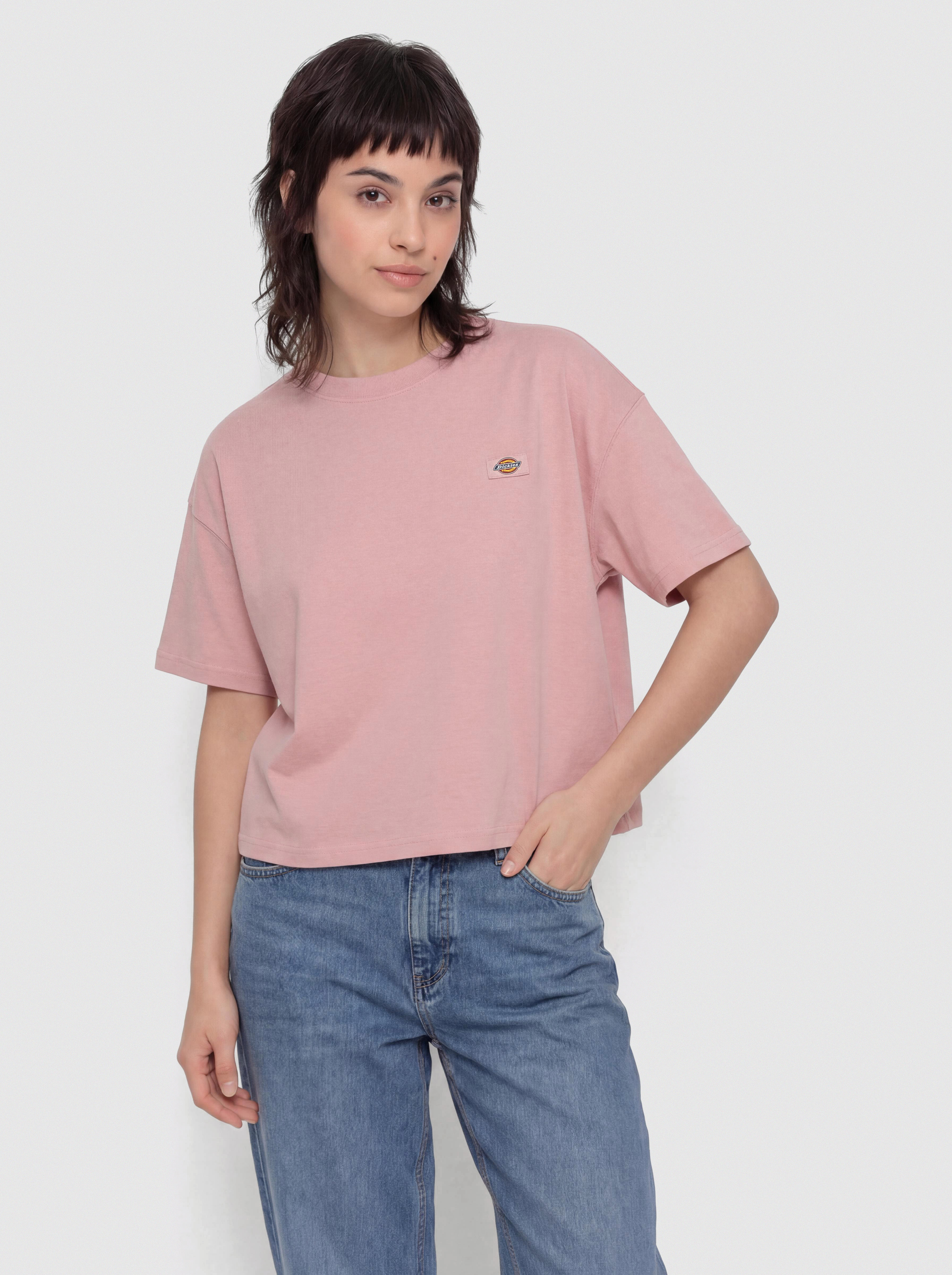 Tricou Dickies Oakport Boxy Wmn (bridal rose)