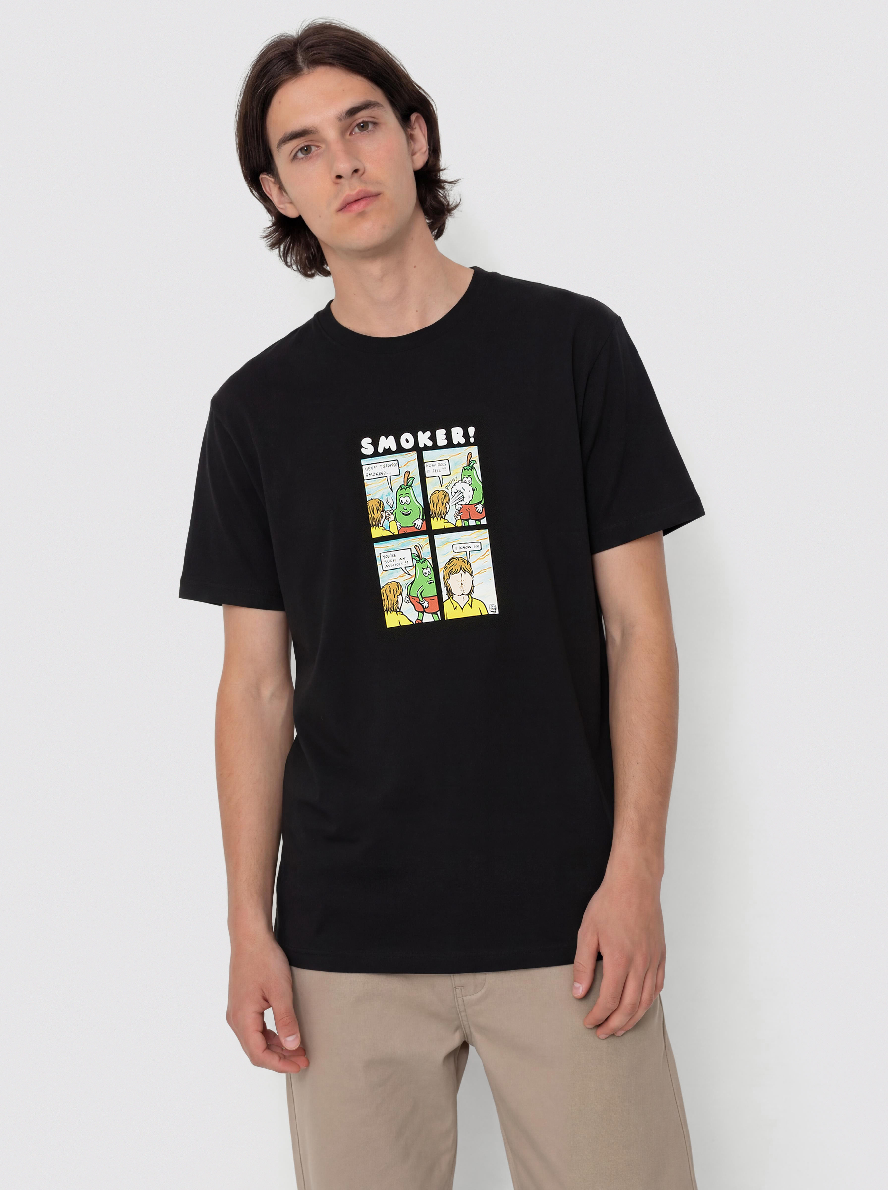 Tricou Polar Skate Smoker! (black)