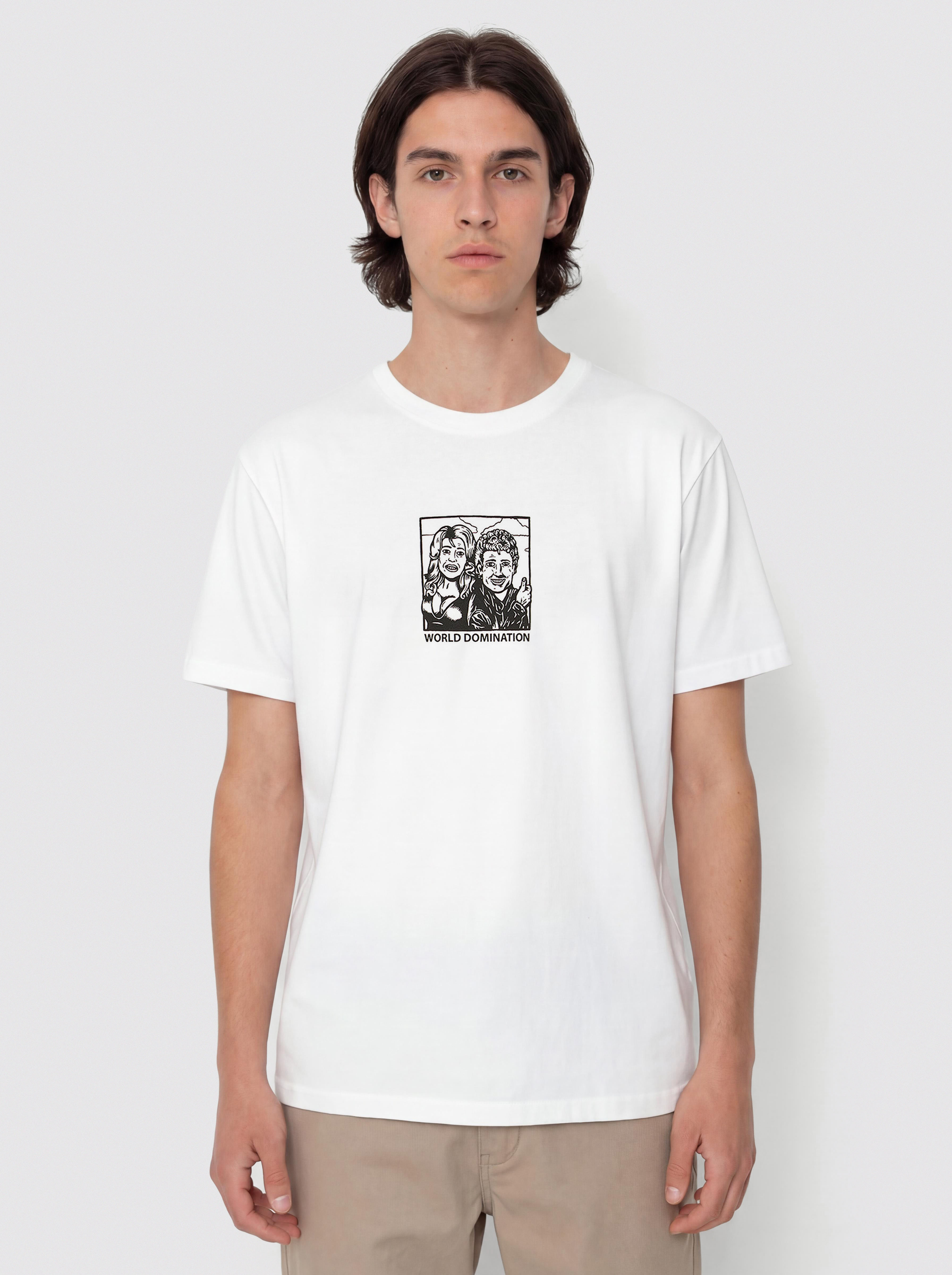 Tricou Polar Skate World Domination (white)