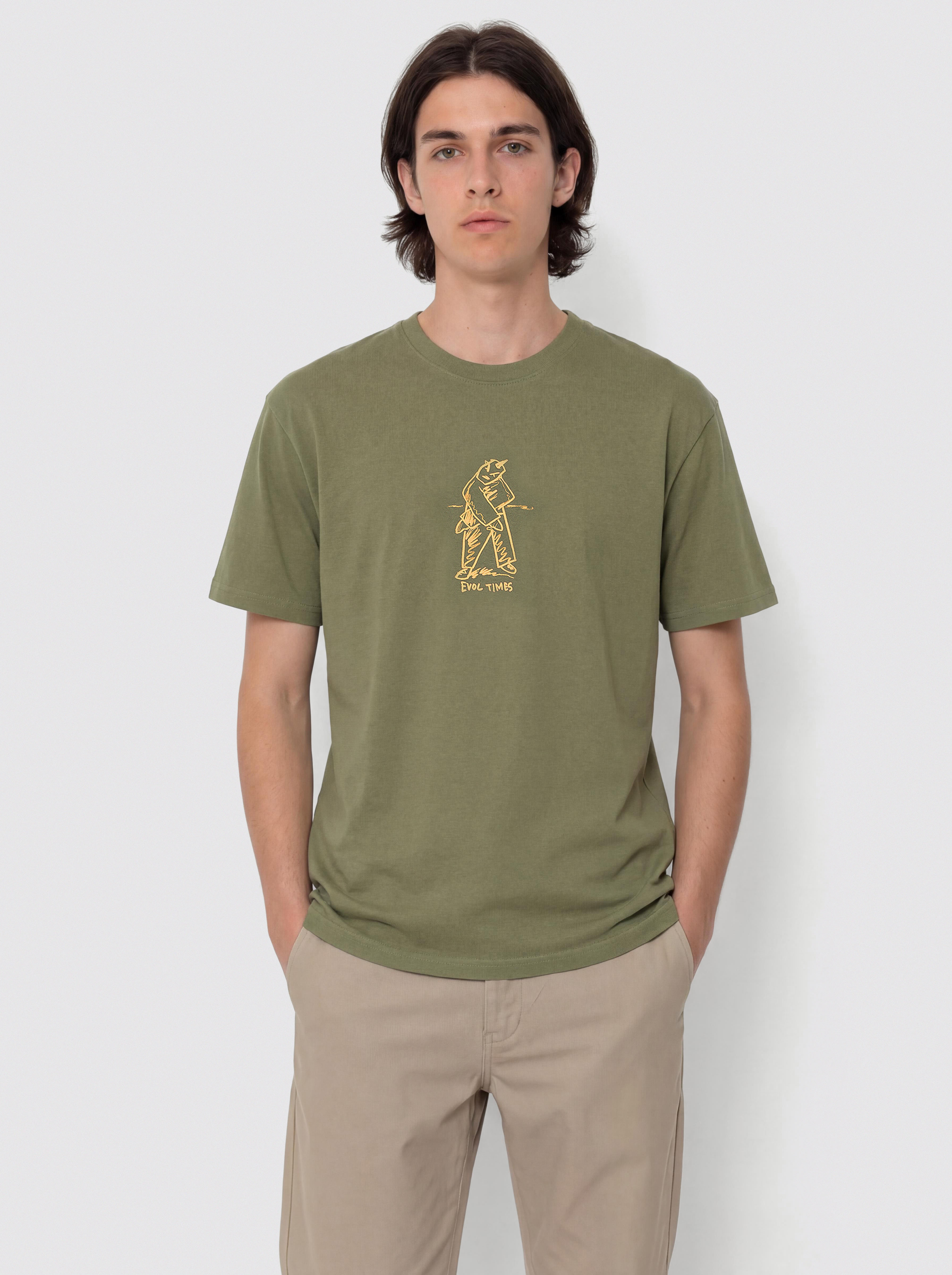 Tricou Polar Skate Evol Times (army green)
