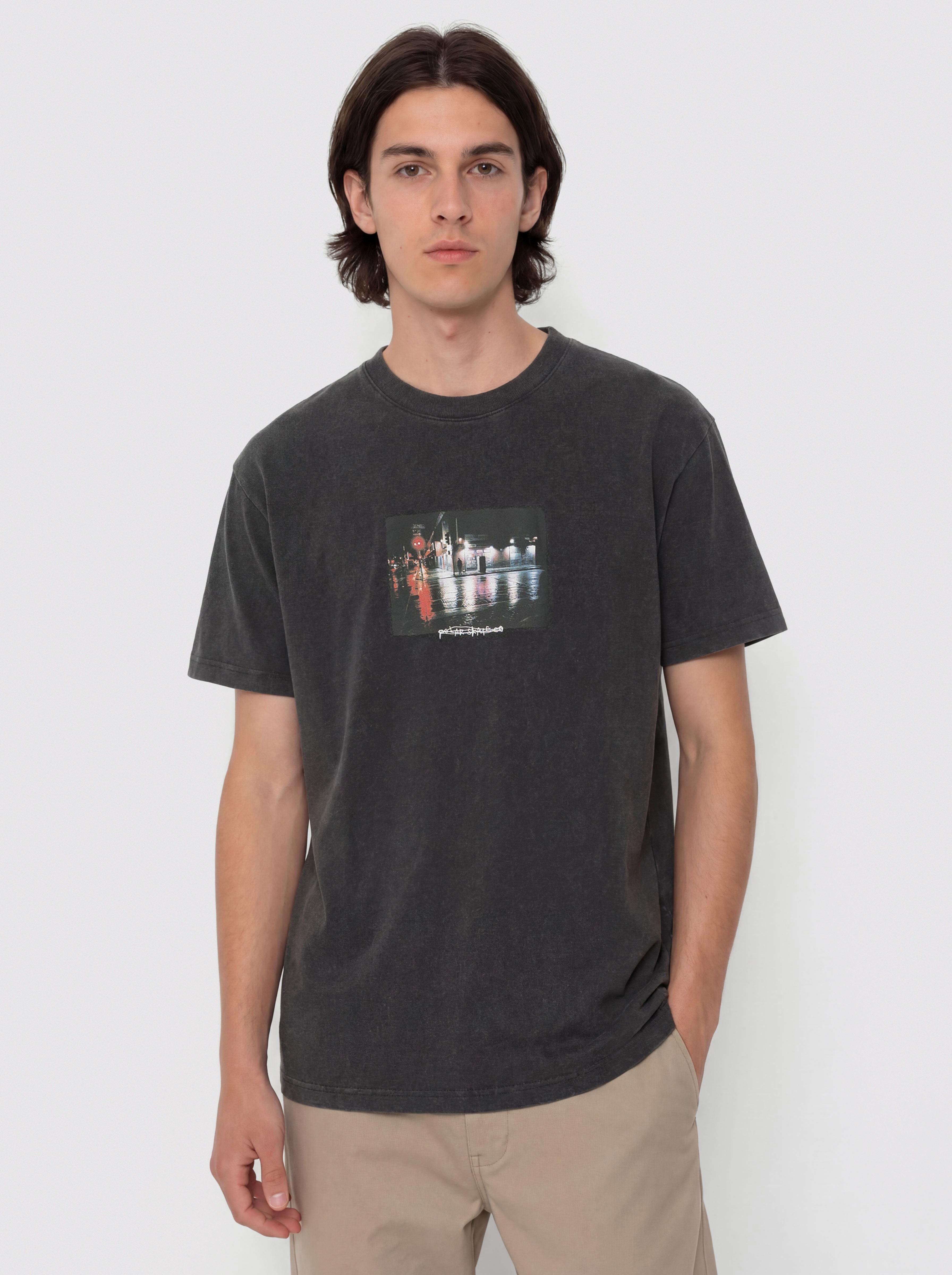 Tricou Polar Skate 5th ST/LA (silver black)