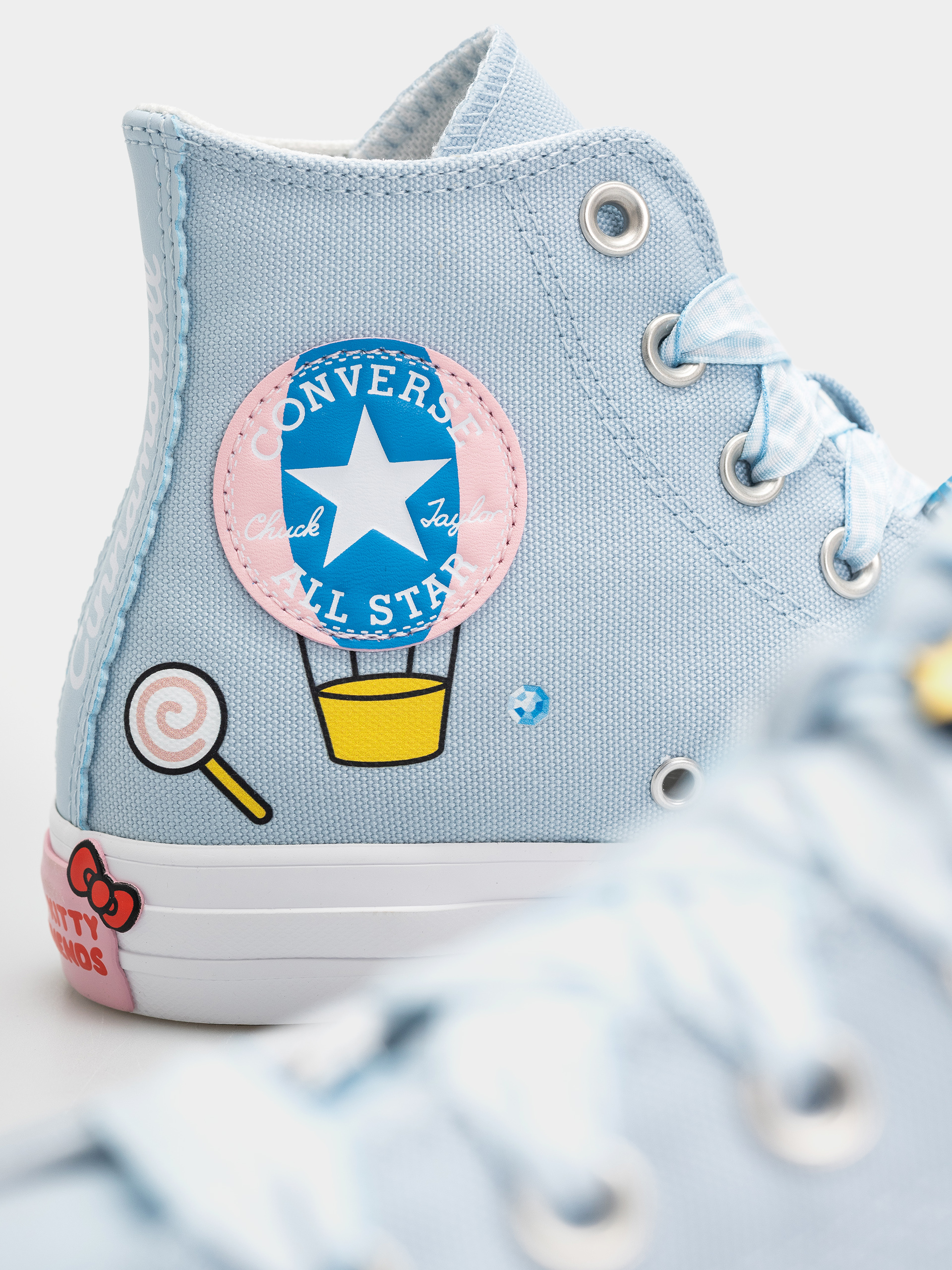 Teniși Converse Chuck Taylor All Star Hi (baby blue/white/pink)