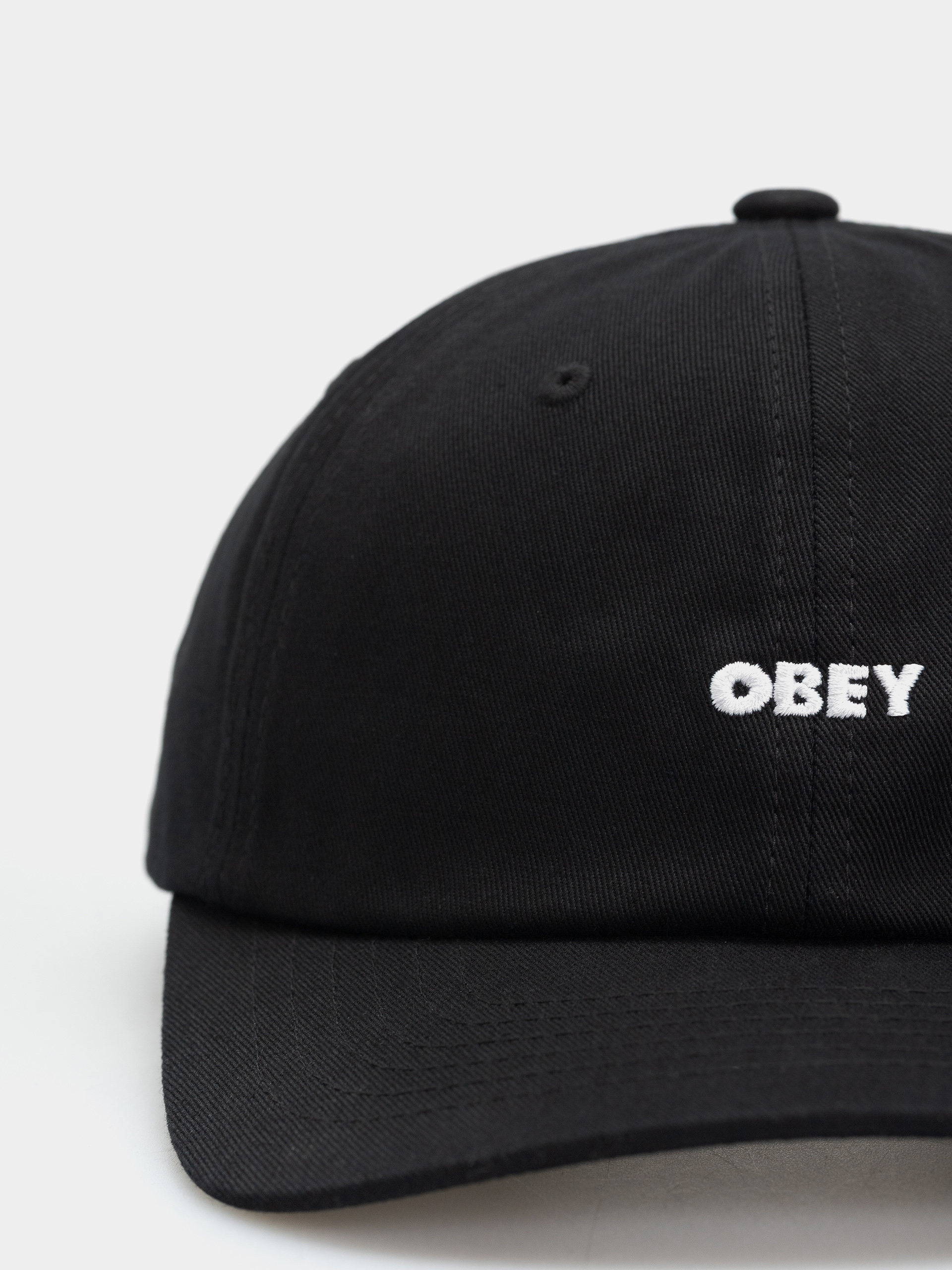 Șapcă OBEY Bold Curve 6 Panel (black)
