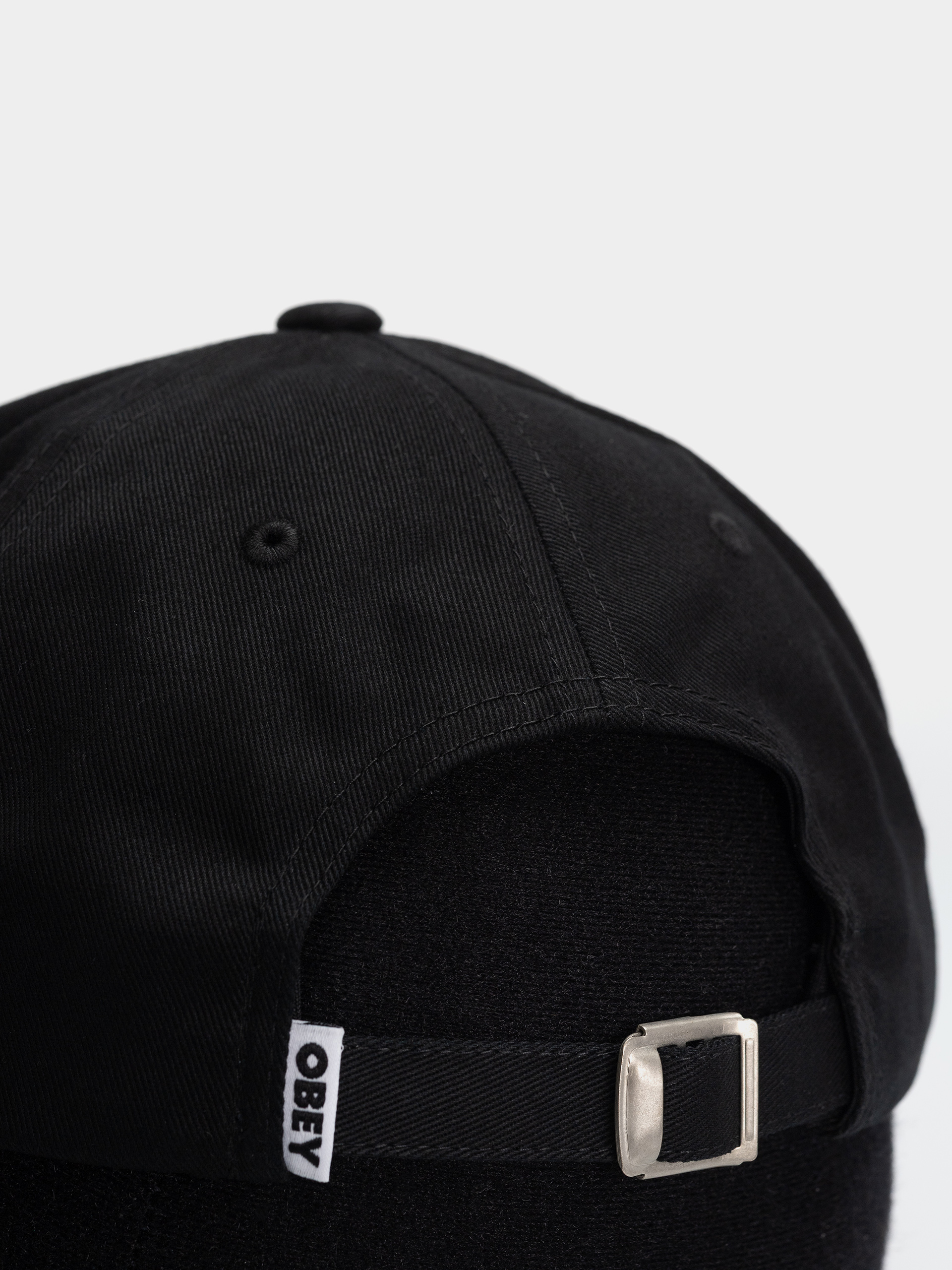 Șapcă OBEY Bold Curve 6 Panel (black)