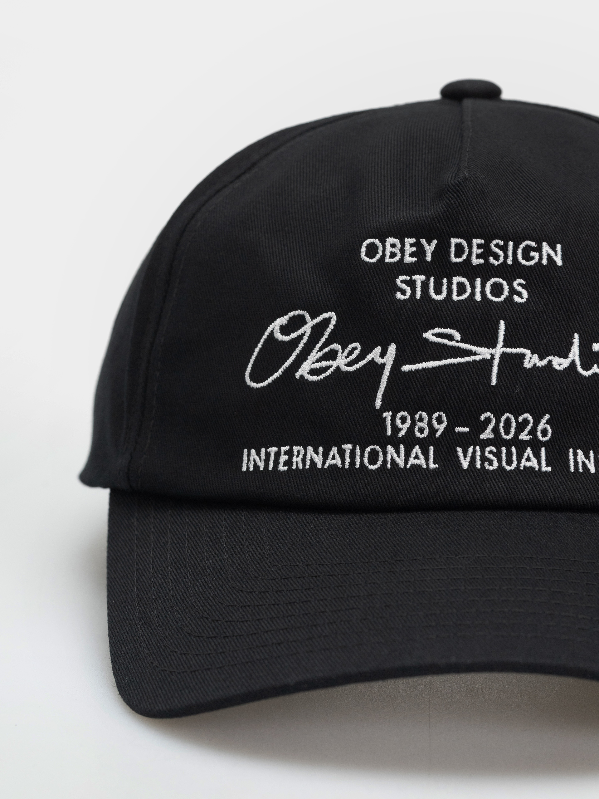 Șapcă OBEY Design Studios 5 Panel (black)