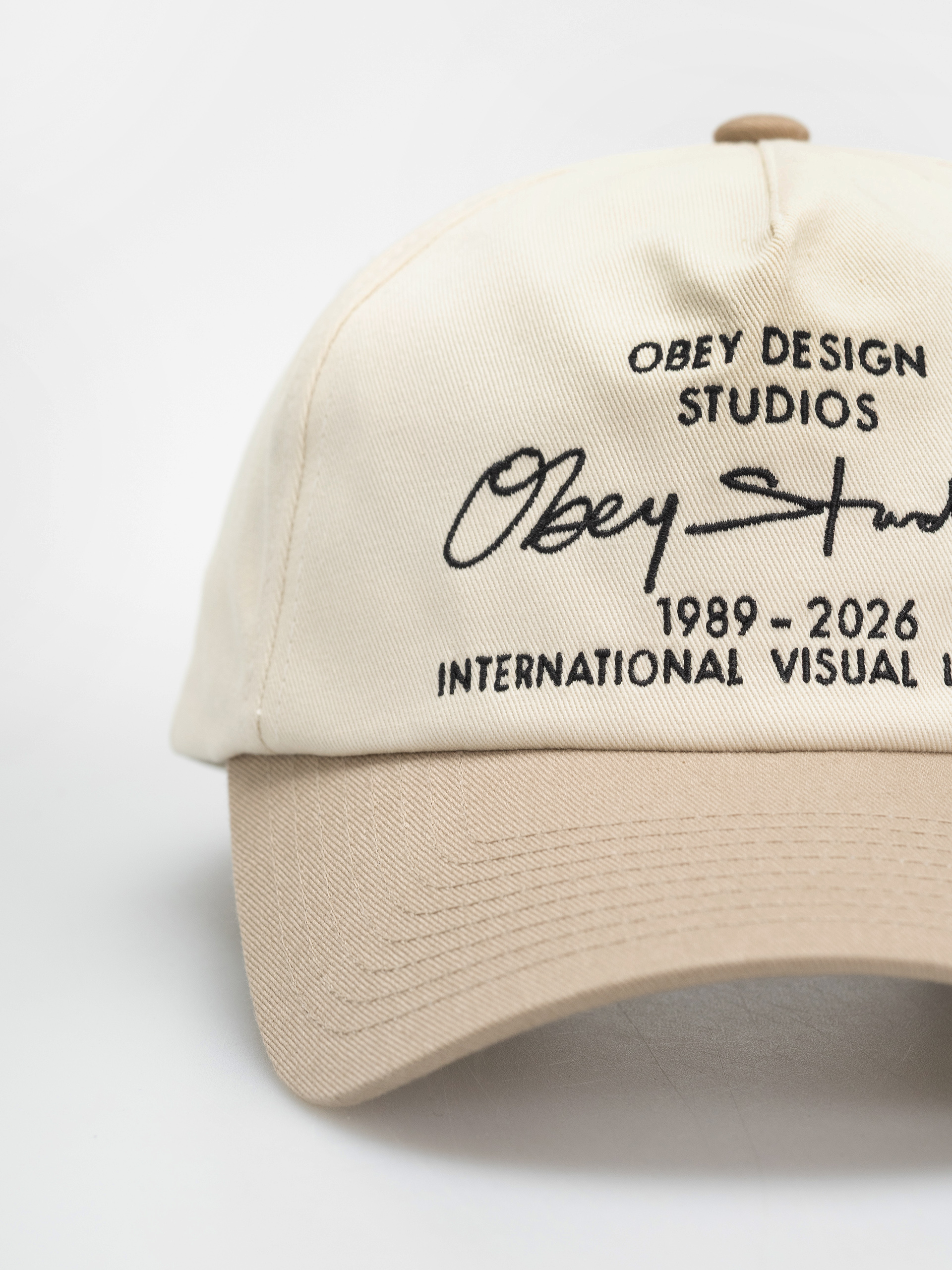 Șapcă OBEY Design Studios 5 Panel (pale khaki multi)