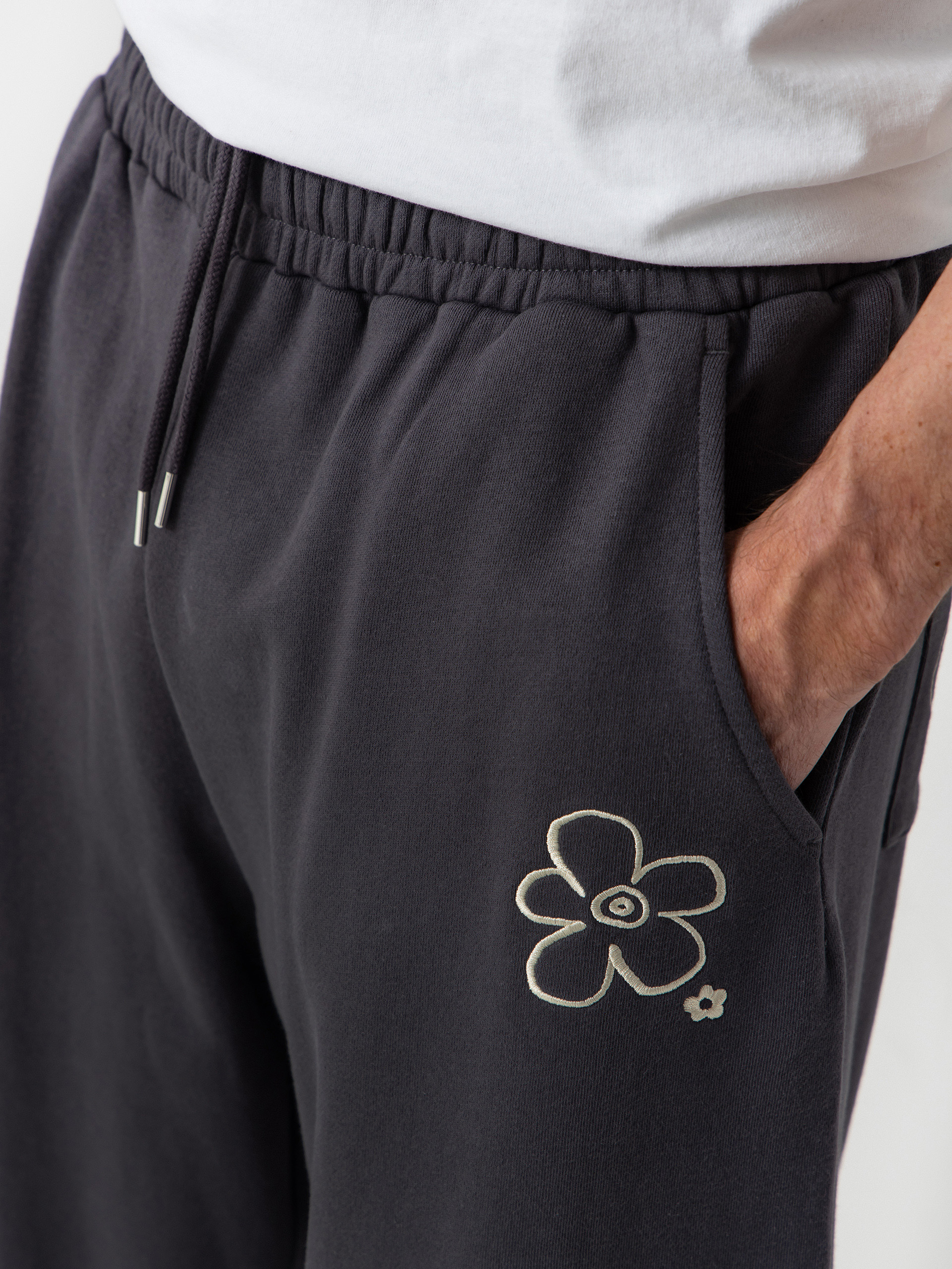 Pantaloni RipNDip Blonded Straight Leg (charcoal)