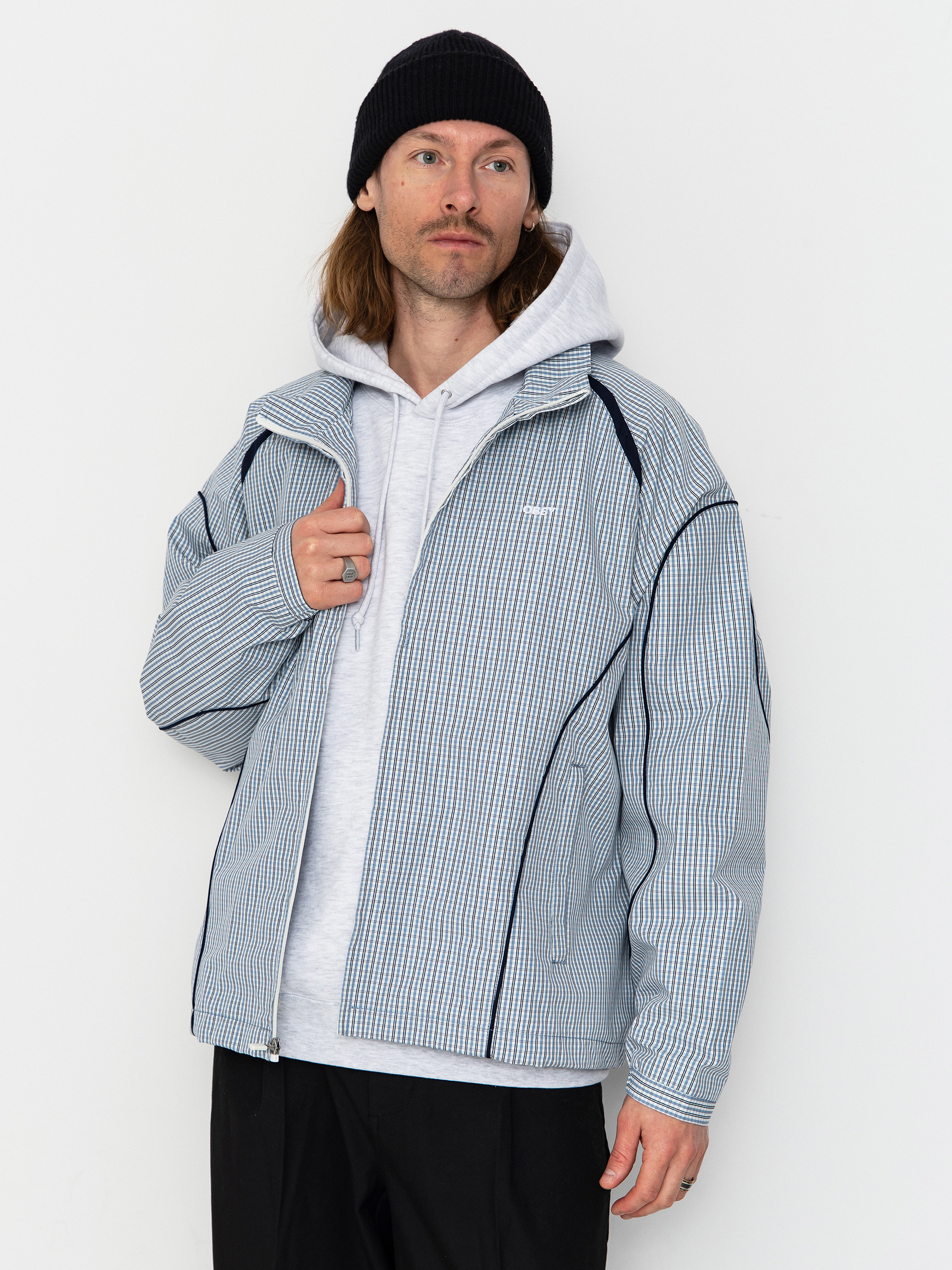 Geacă OBEY Practice Windbreaker (plaid multi)