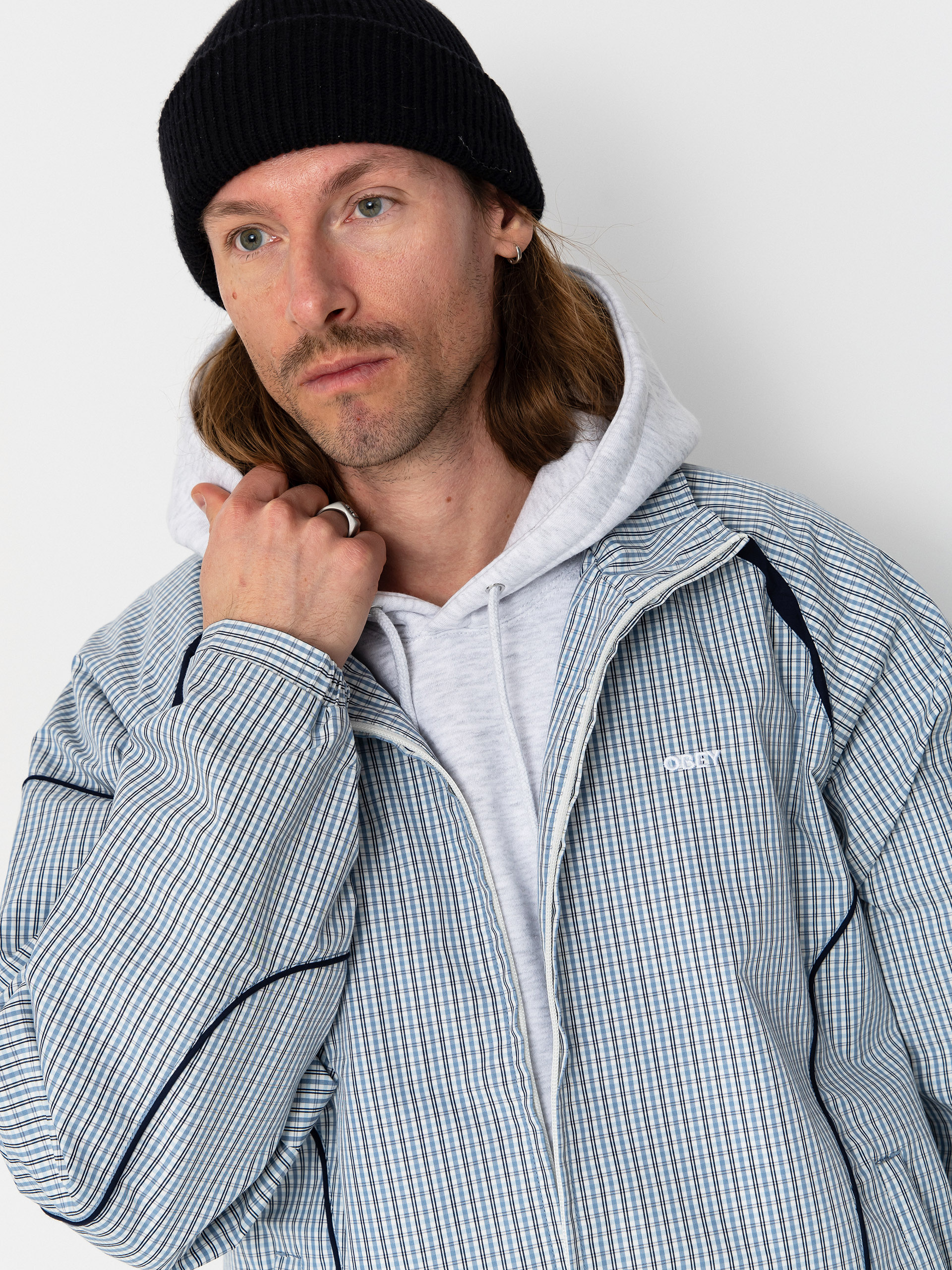 Geacă OBEY Practice Windbreaker (plaid multi)