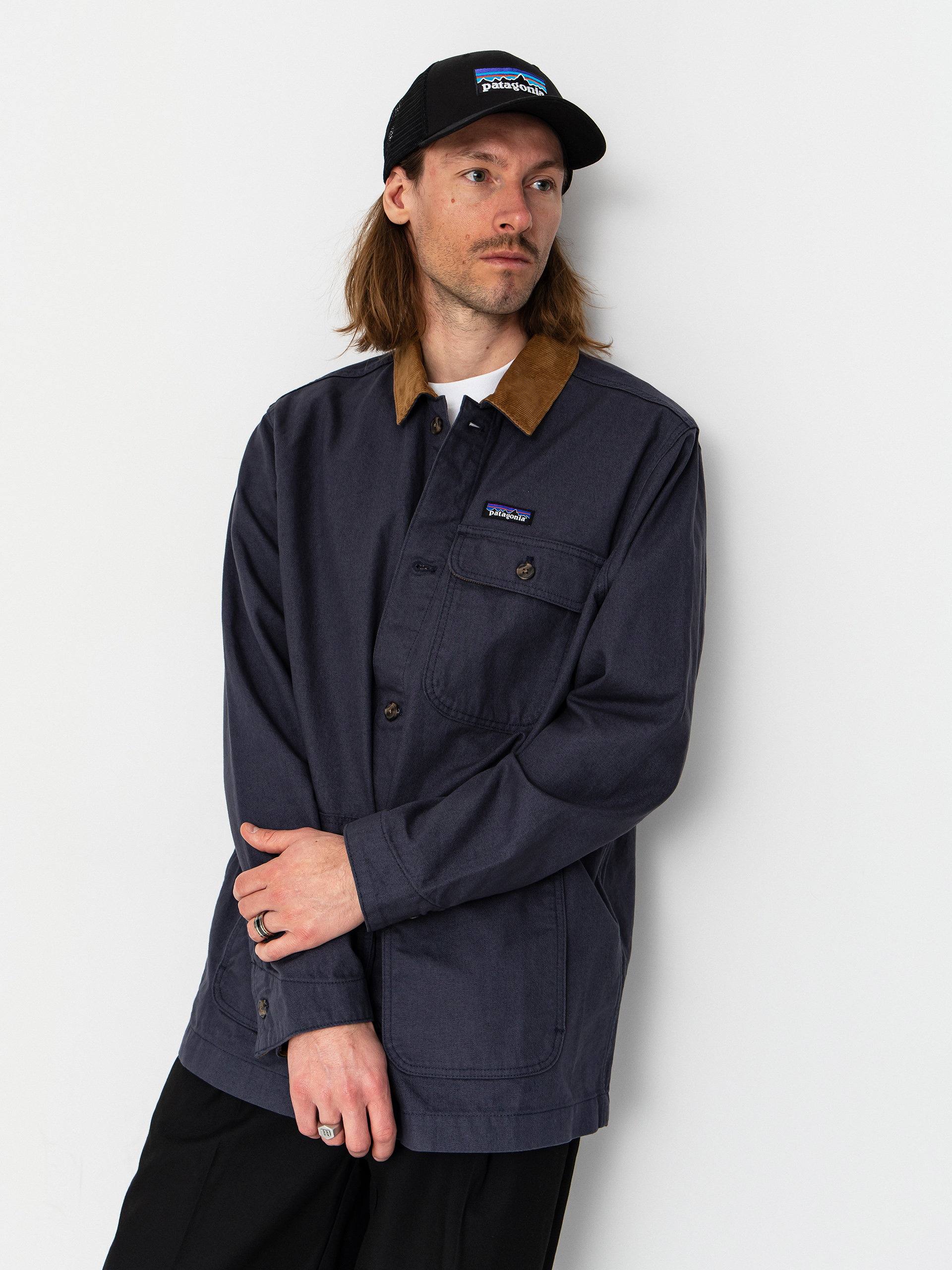 Geacă Patagonia Point Reyes Canvas (smolder blue)