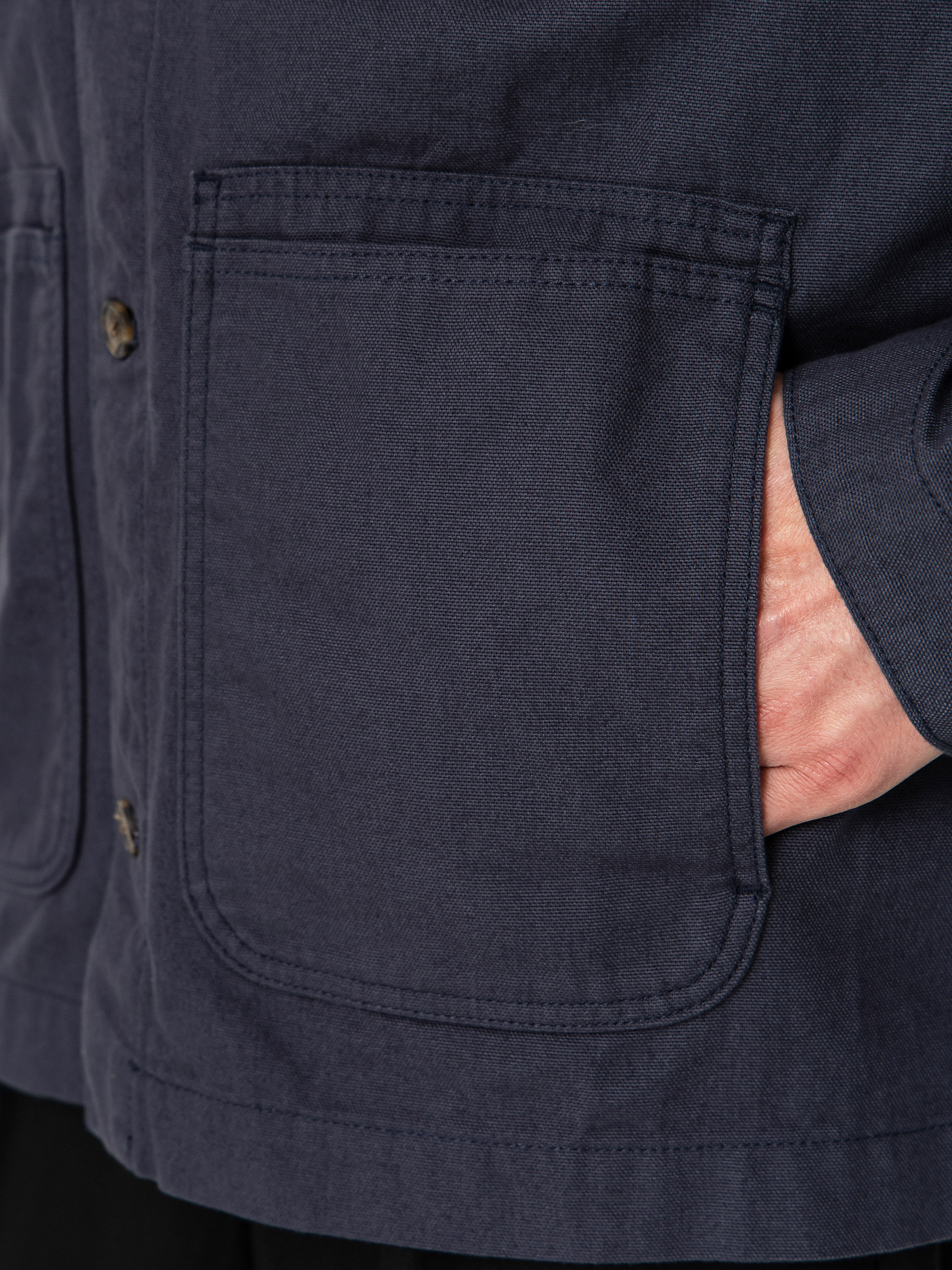 Geacă Patagonia Point Reyes Canvas (smolder blue)