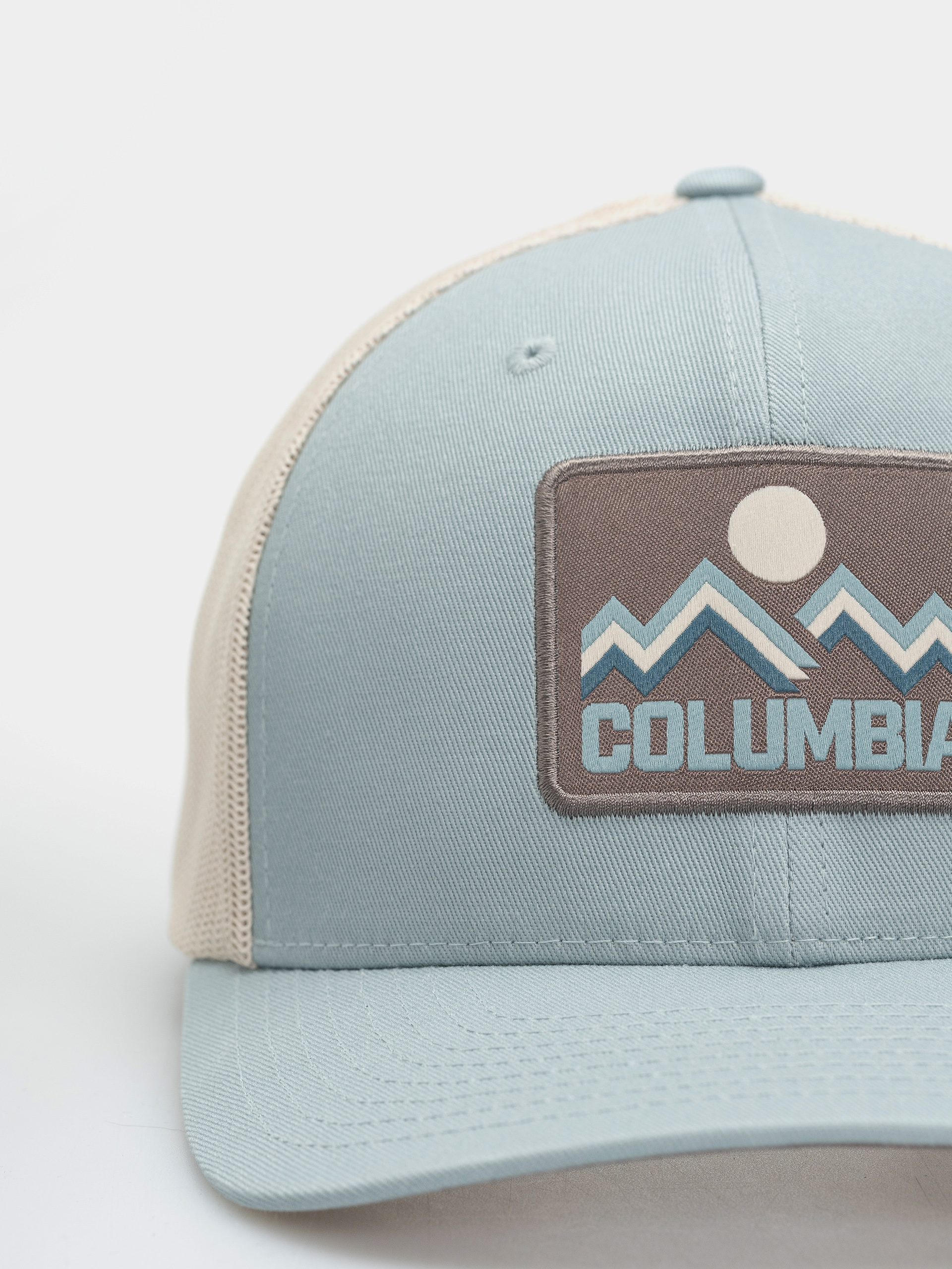 Șapcă Columbia Mesh Snap Back (crushed blue/iron/columbia mountains)