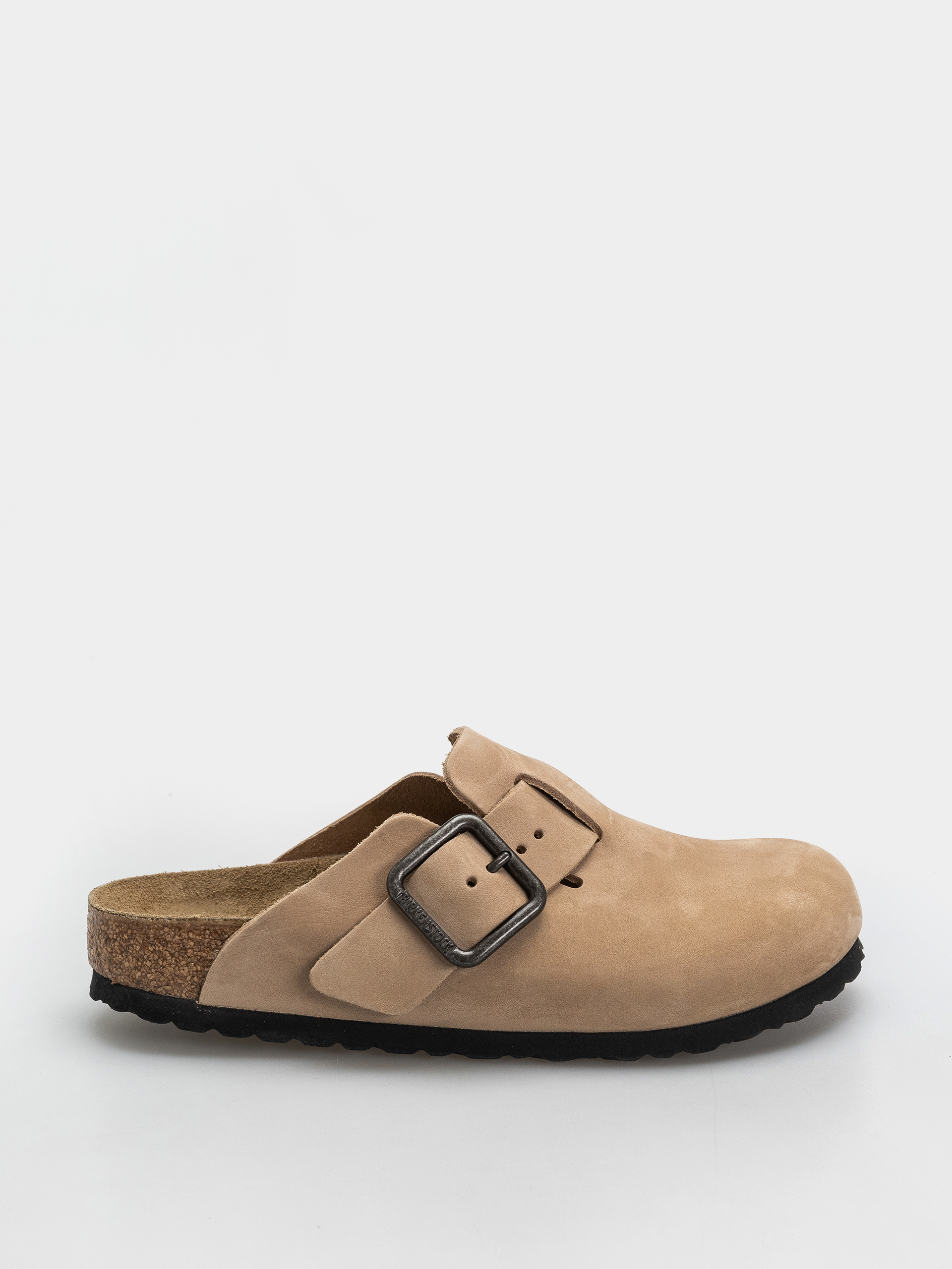 Șlapi Birkenstock Boston Wire Buckle Nubuck Leather Narrow (sandcastle)